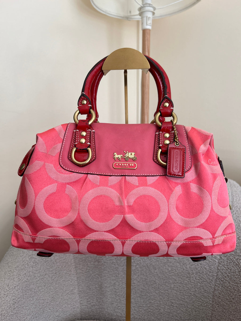 Vintage Coach pink handbag