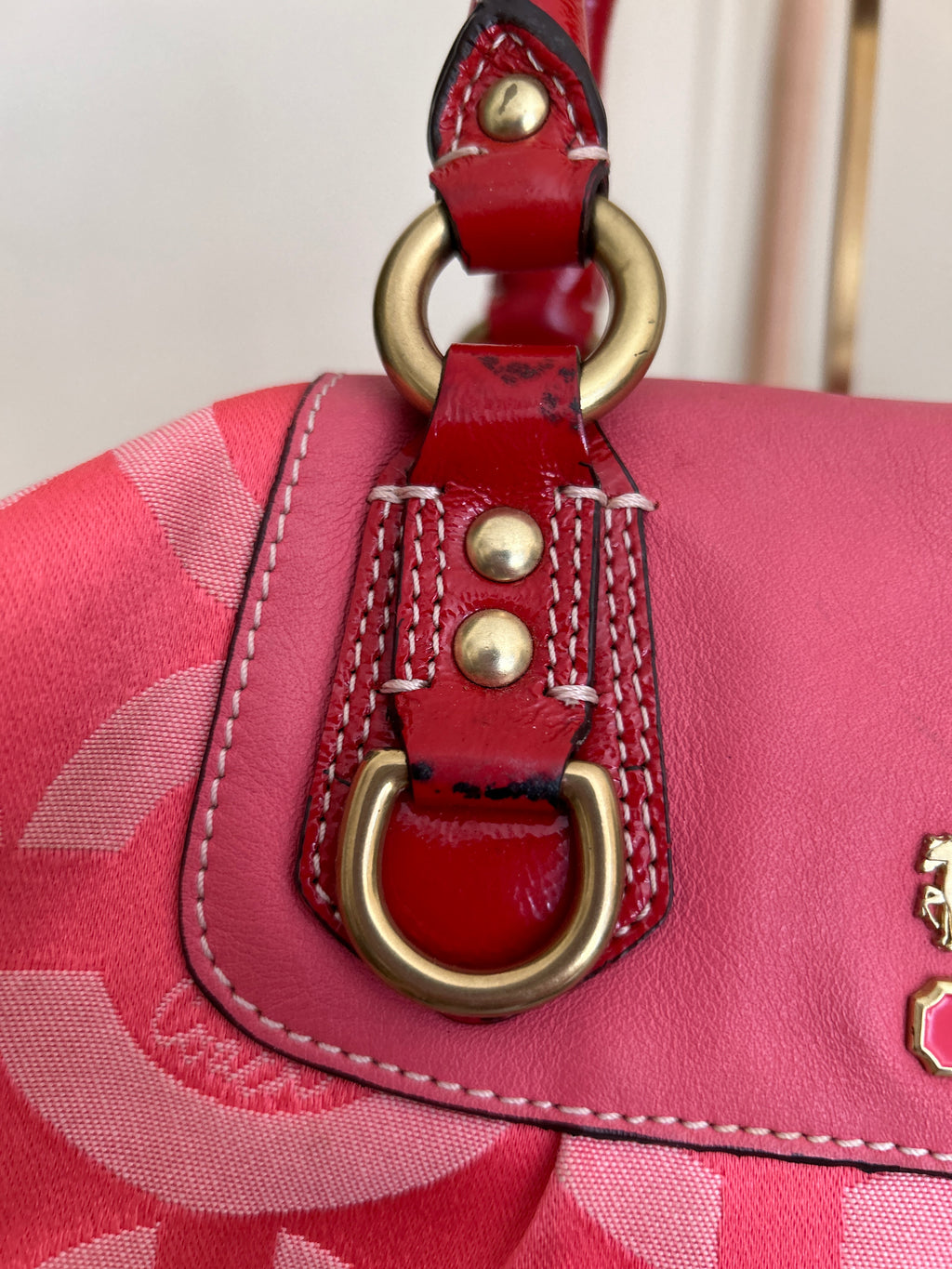 Vintage Coach pink handbag