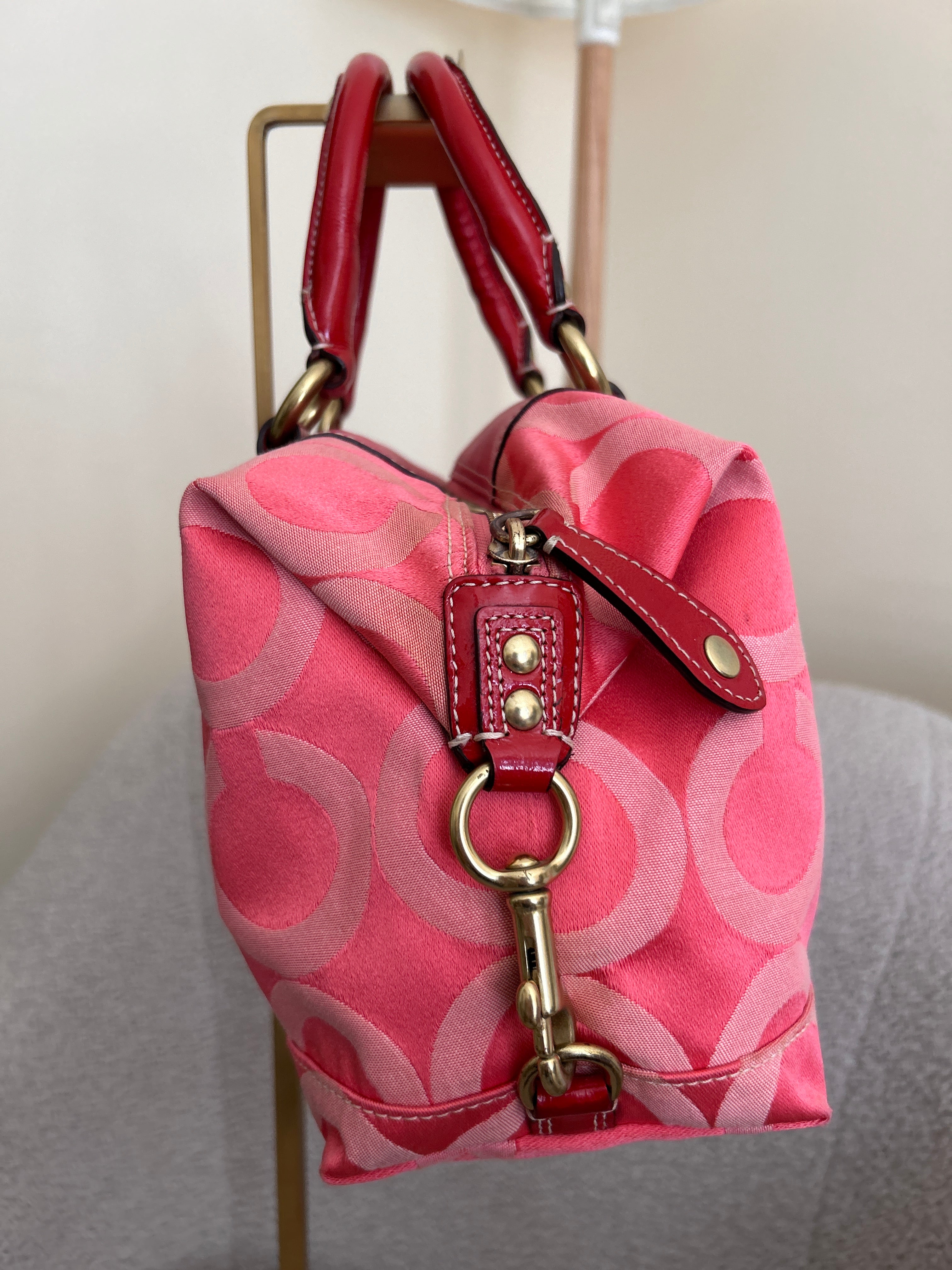 Vintage Coach pink handbag