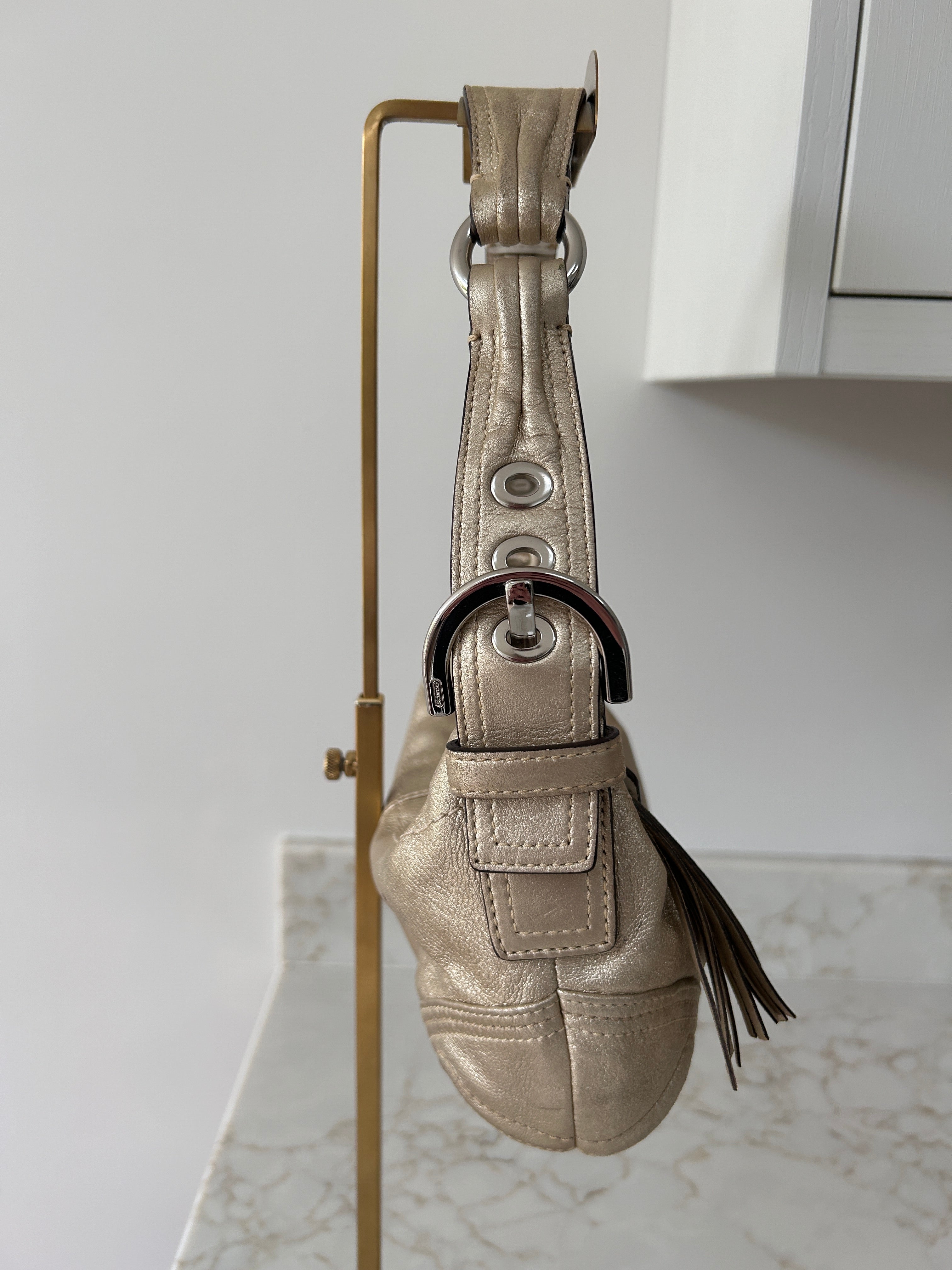 Vintage Coach gold Soho hobo shoulder bag