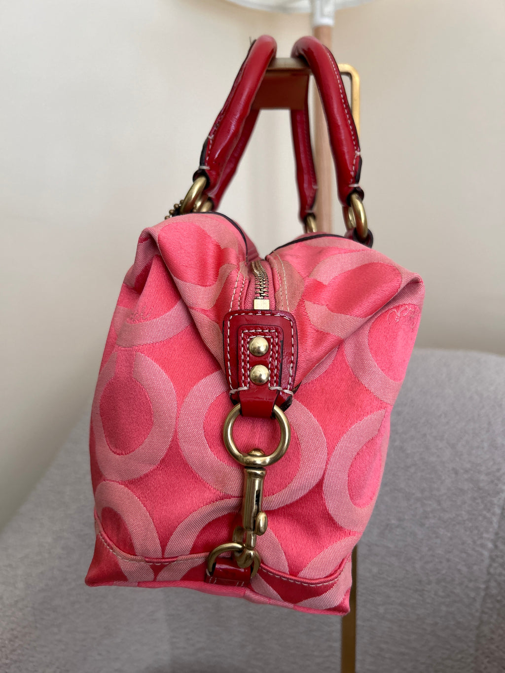 Vintage Coach pink handbag