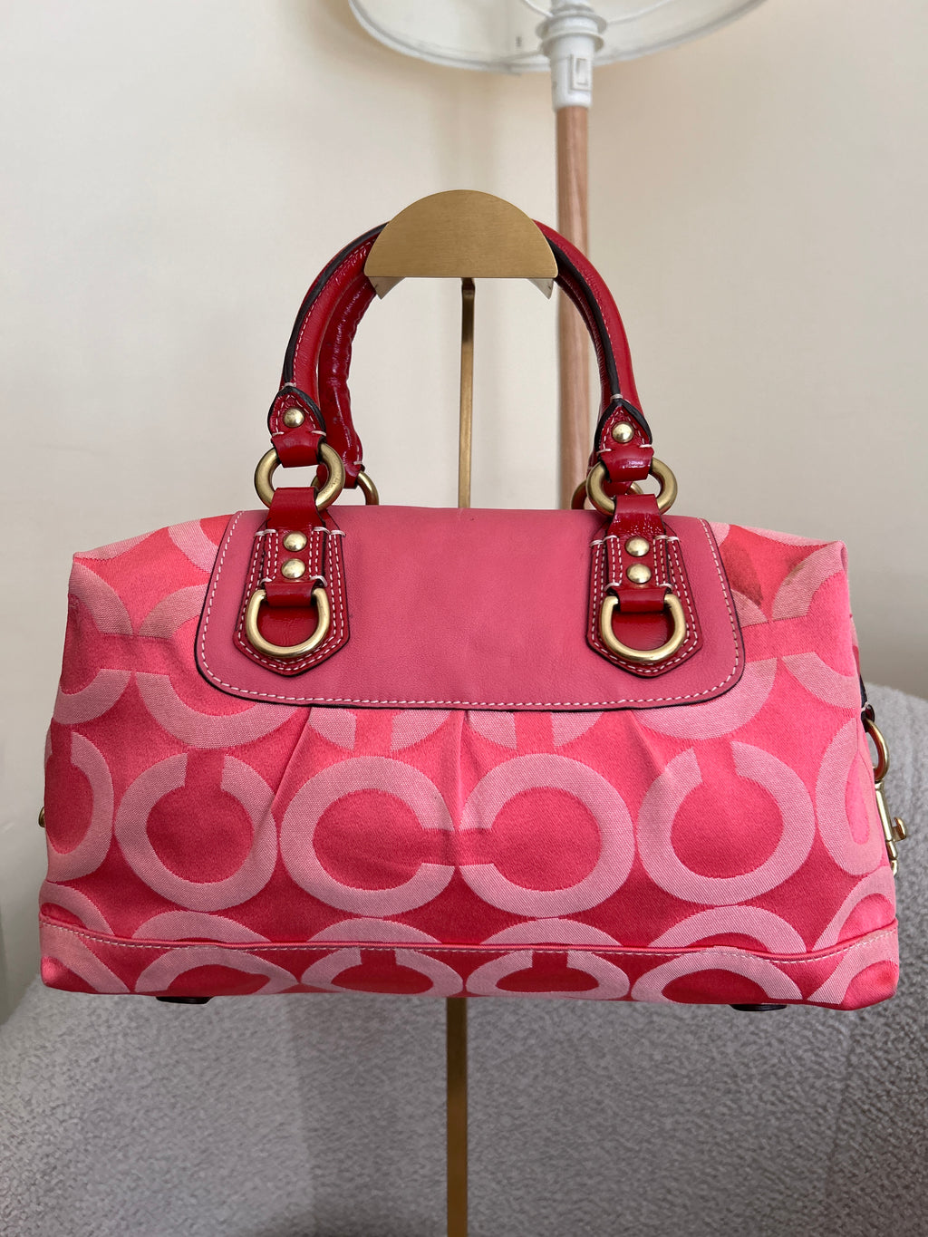 Vintage Coach pink handbag