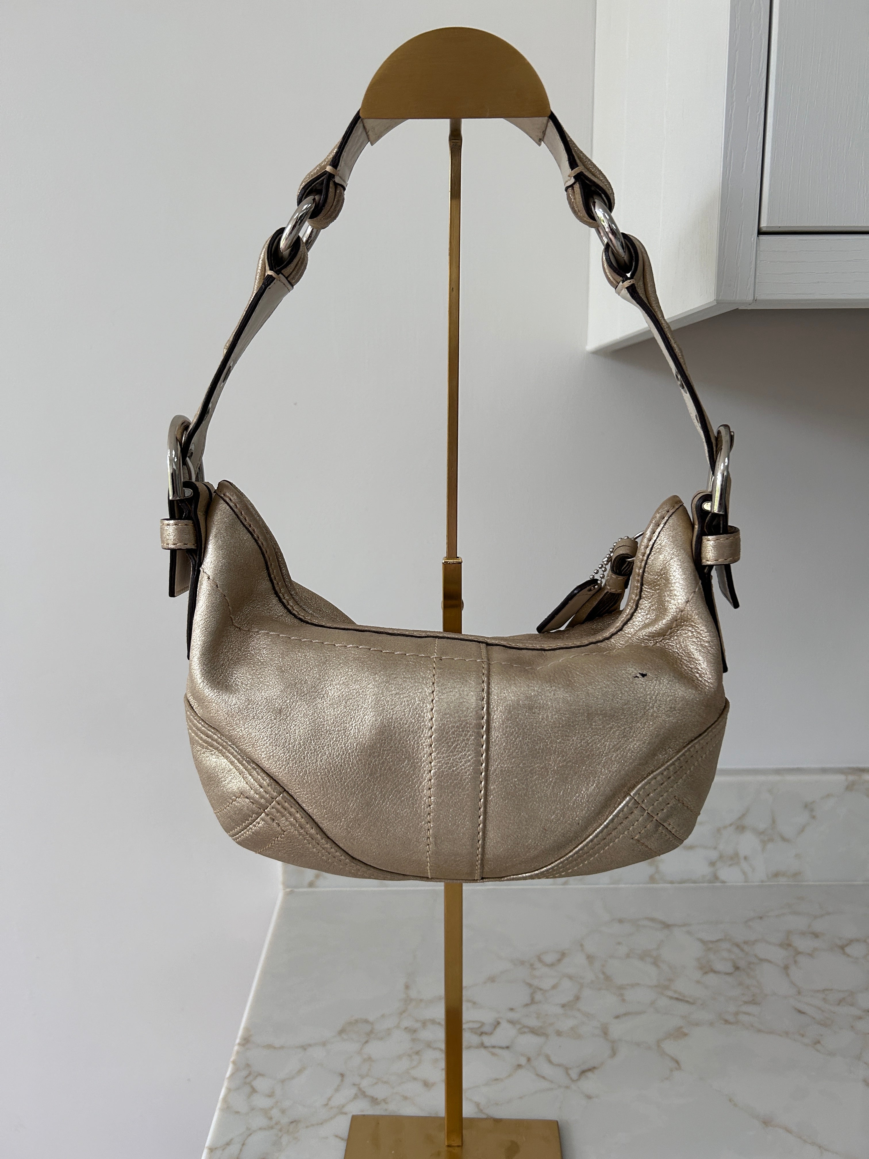 Vintage Coach gold Soho hobo shoulder bag