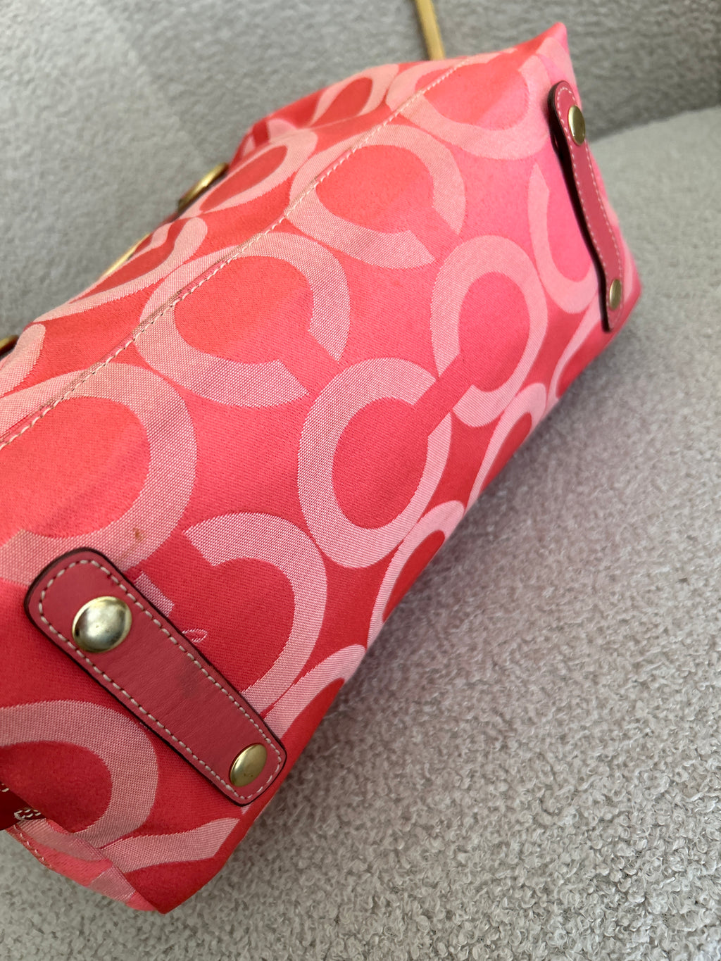 Vintage Coach pink handbag