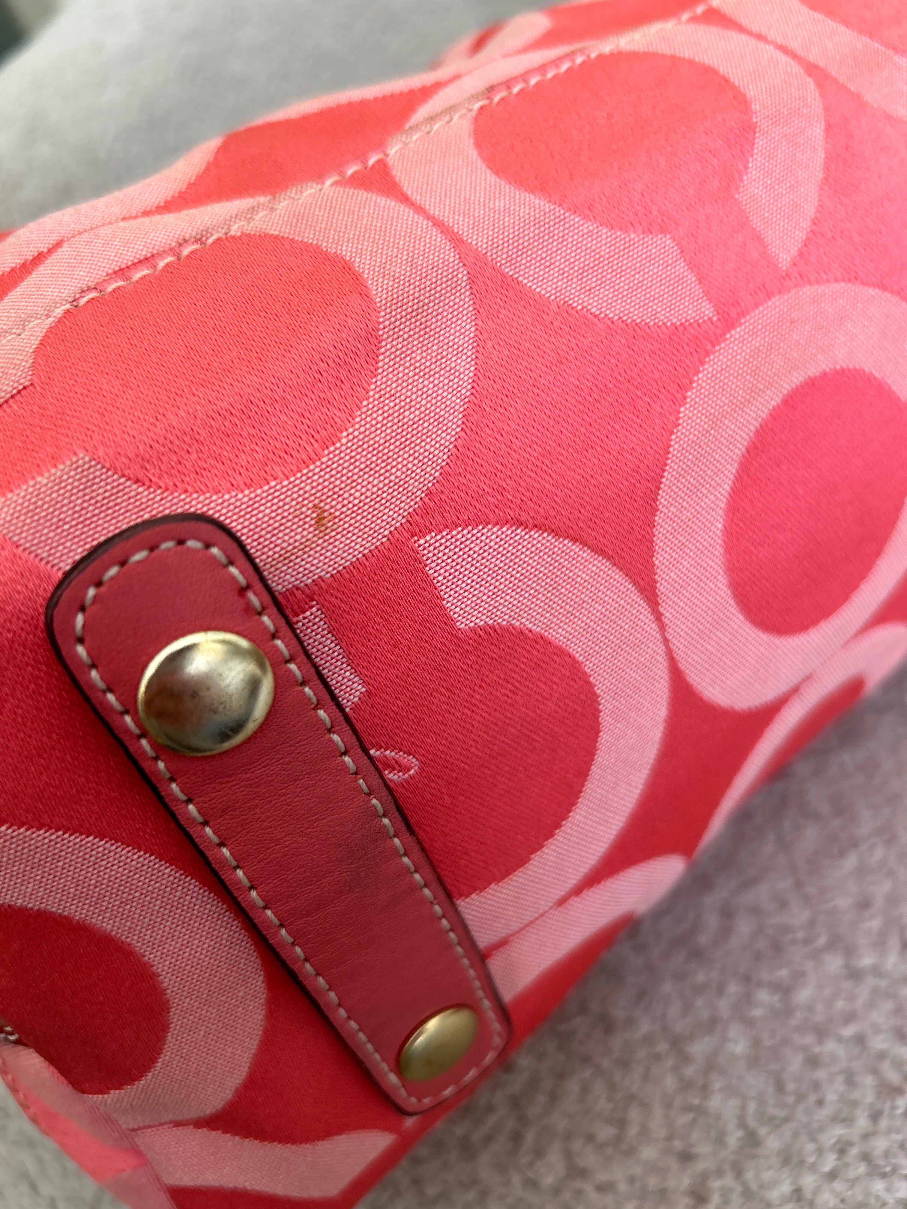 Vintage Coach pink handbag