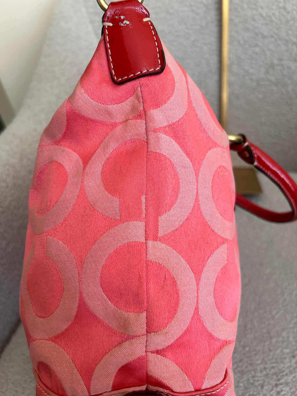 Vintage Coach pink handbag
