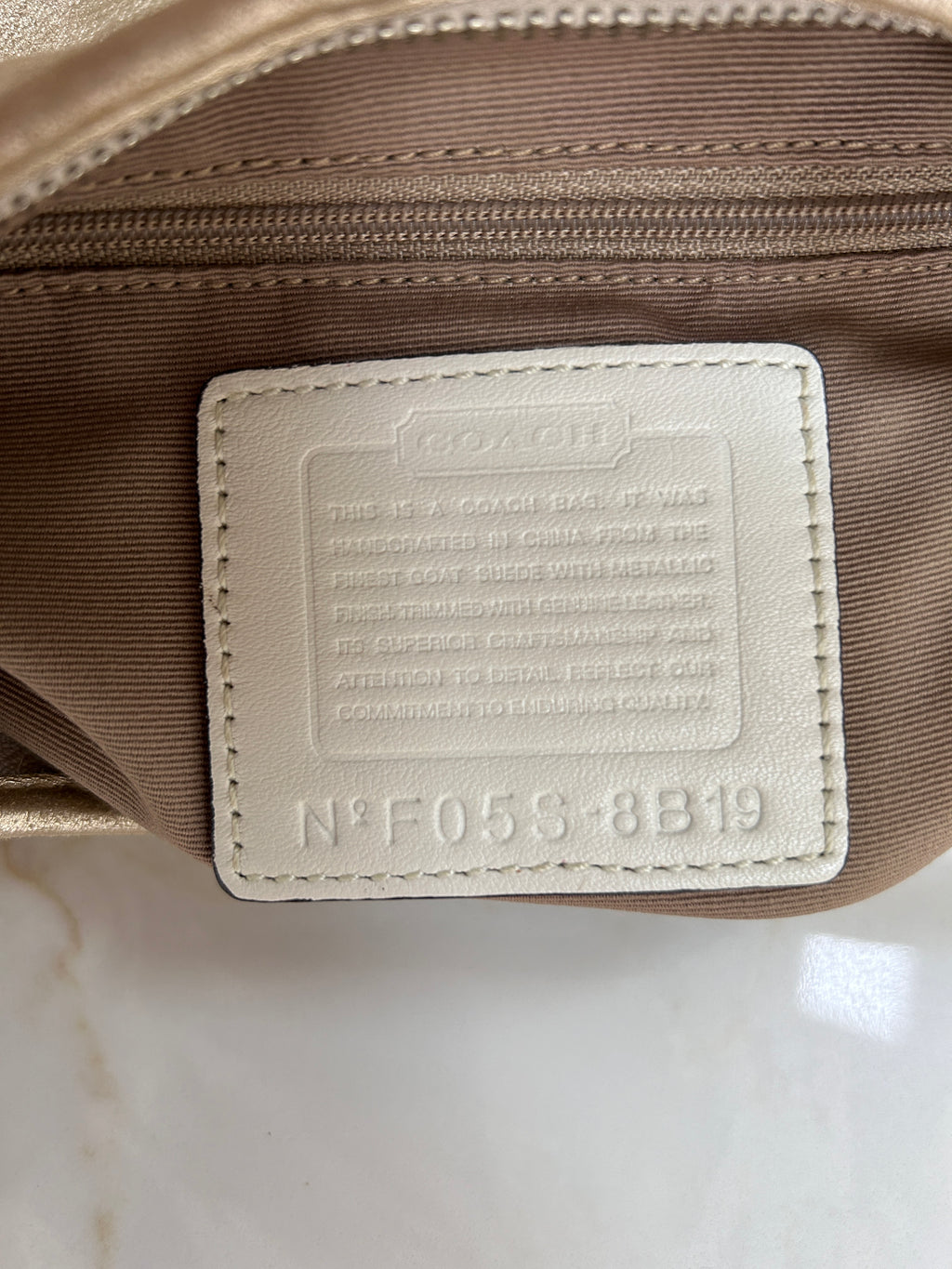 Vintage Coach gold Soho hobo shoulder bag