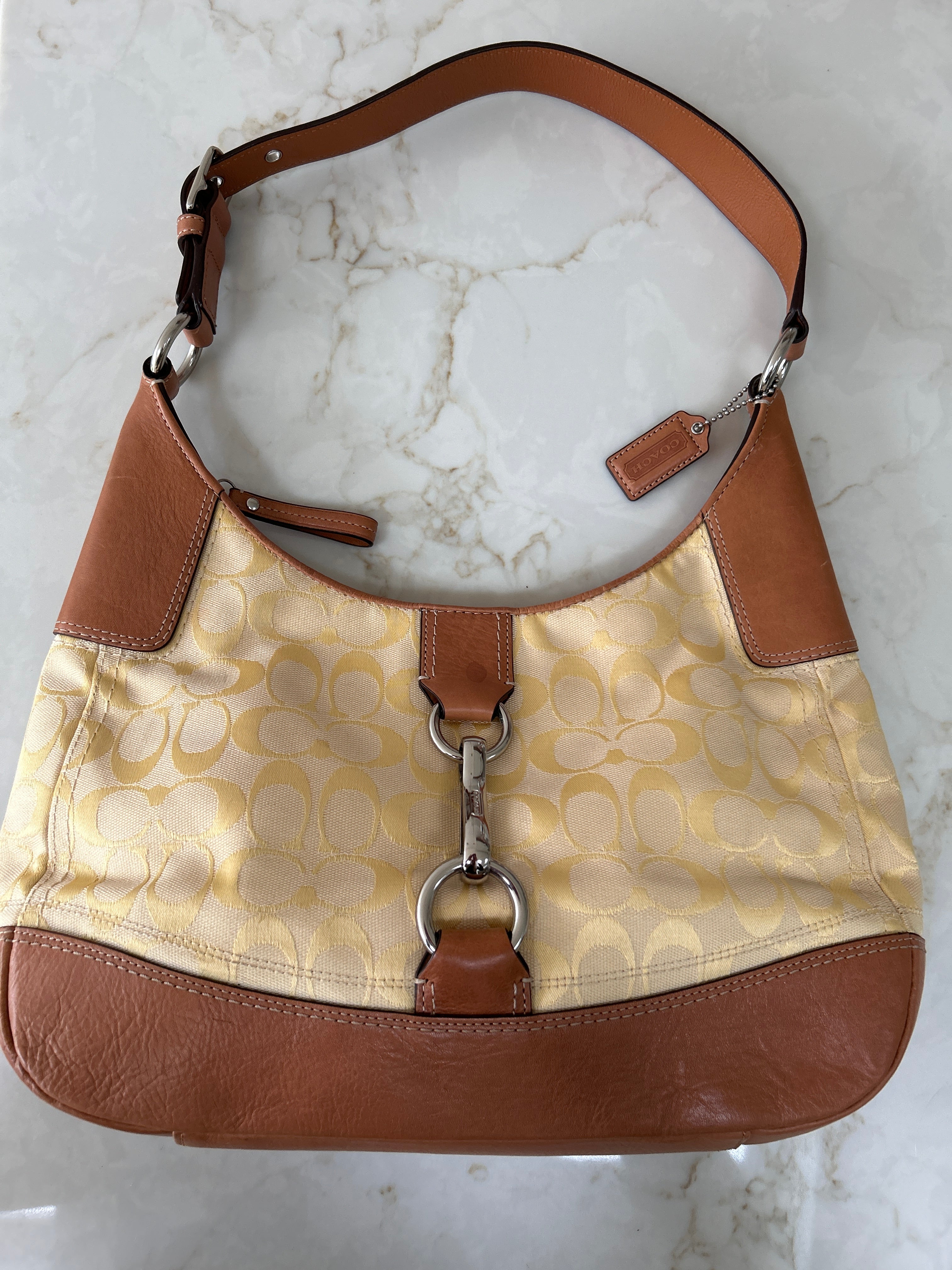 Vintage Coach Hamptons hobo shoulder bag