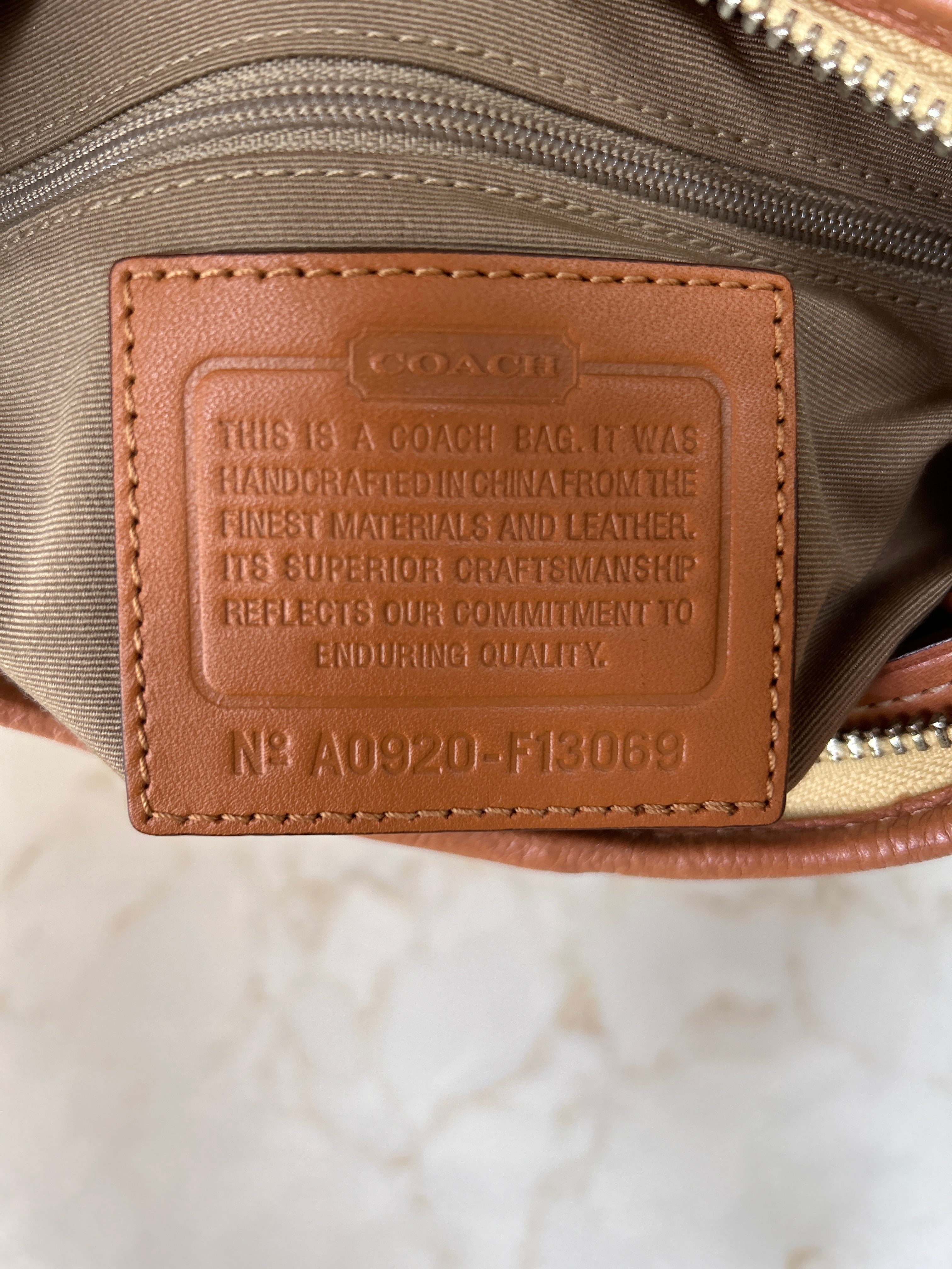 Vintage Coach Hamptons hobo shoulder bag
