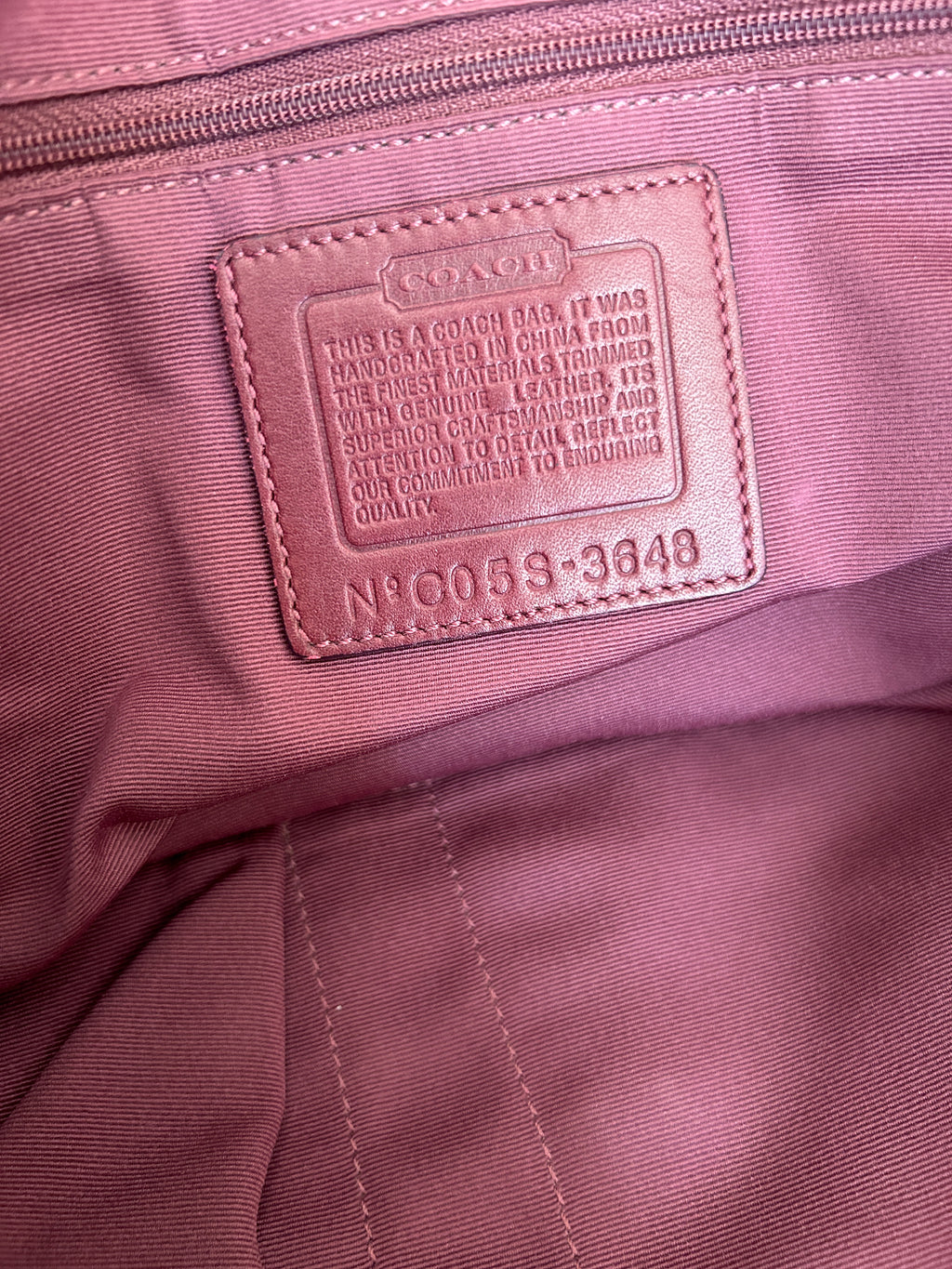 Vintage Coach suede Soho shoulder bag
