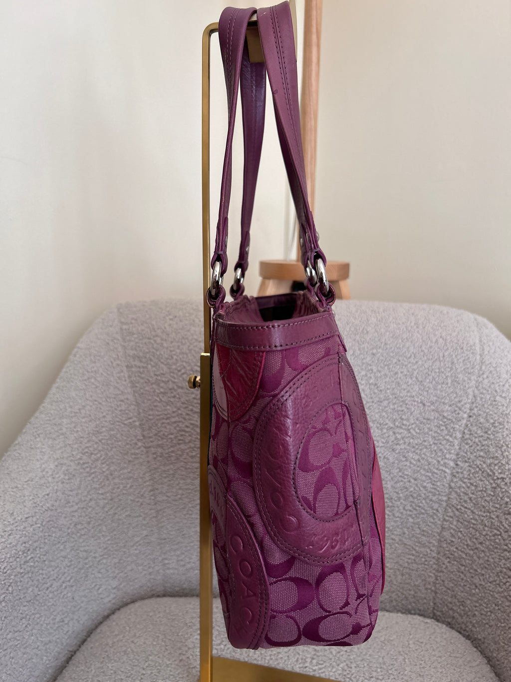 Vintage Coach tote shoulder bag