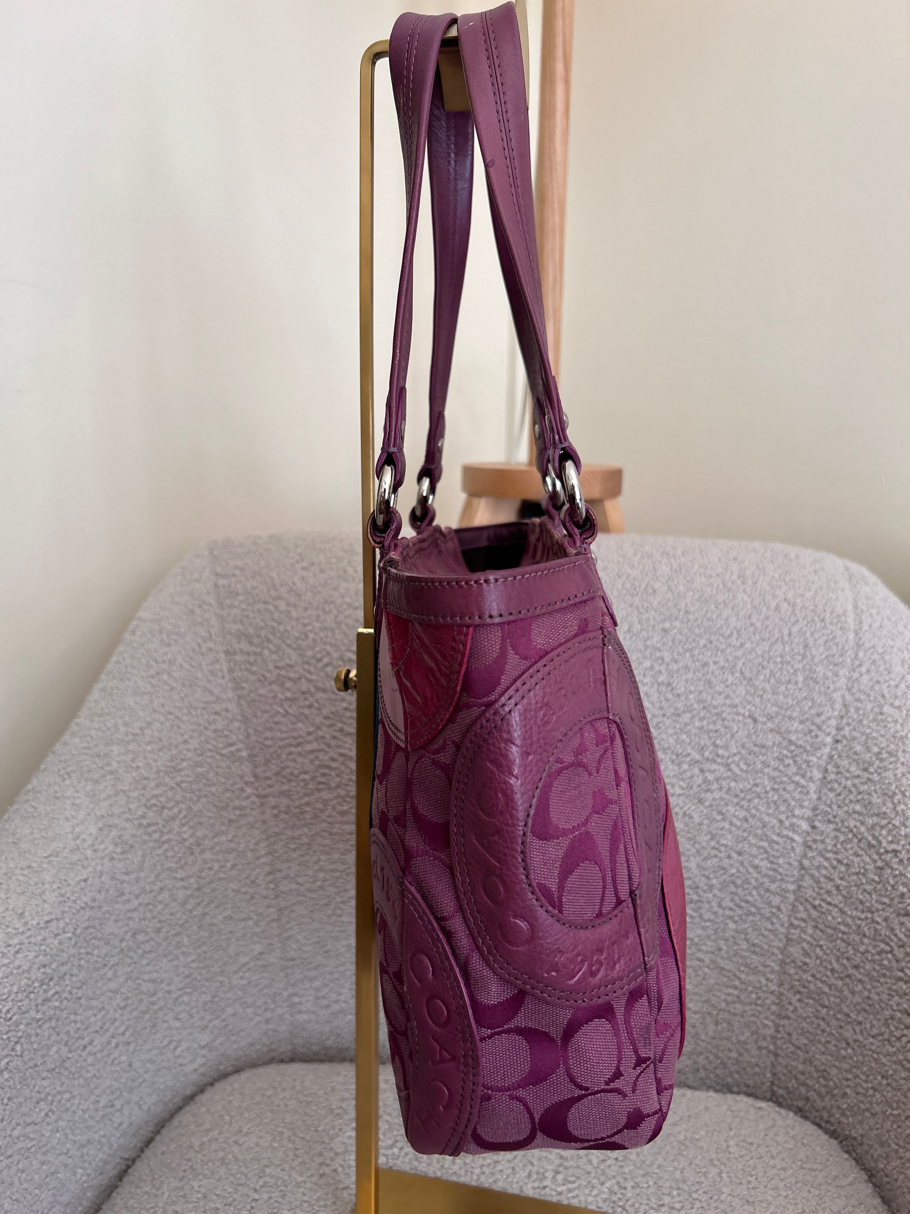 Vintage Coach tote shoulder bag
