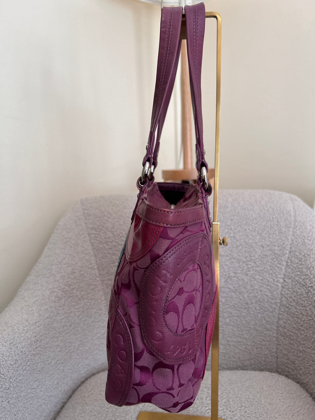 Vintage Coach tote shoulder bag