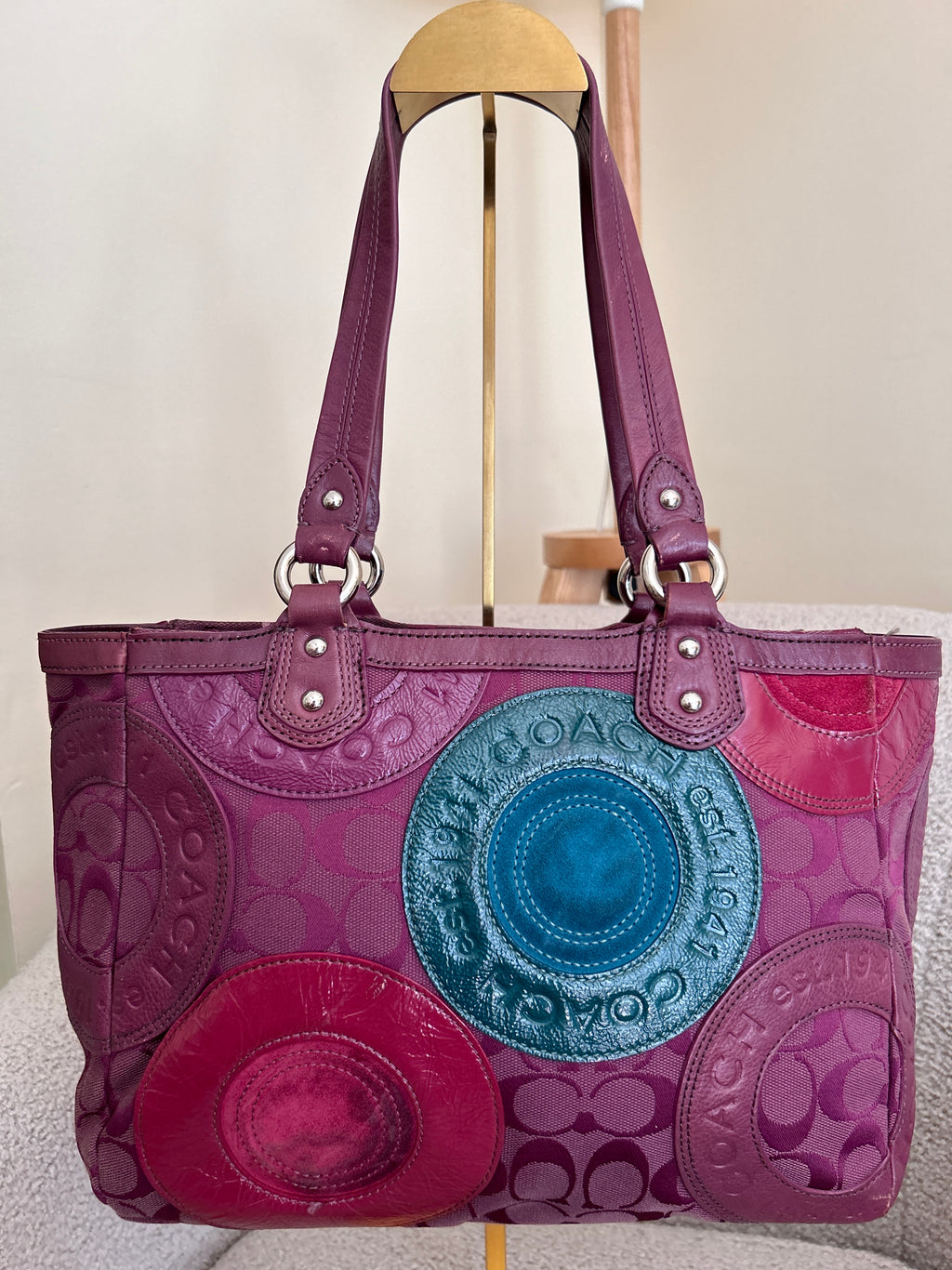 Vintage Coach tote shoulder bag