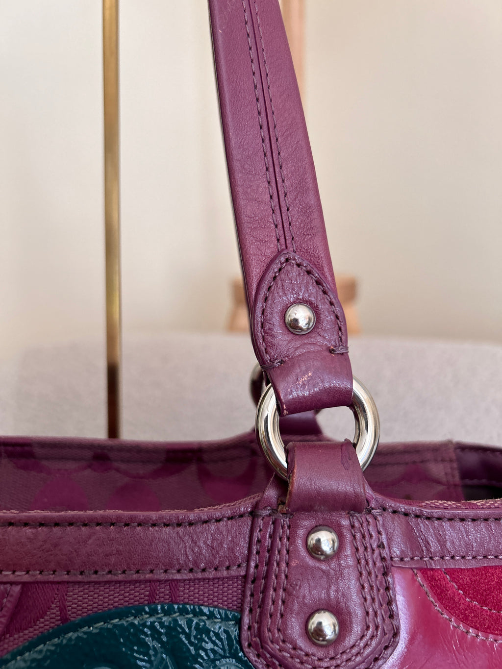 Vintage Coach tote shoulder bag
