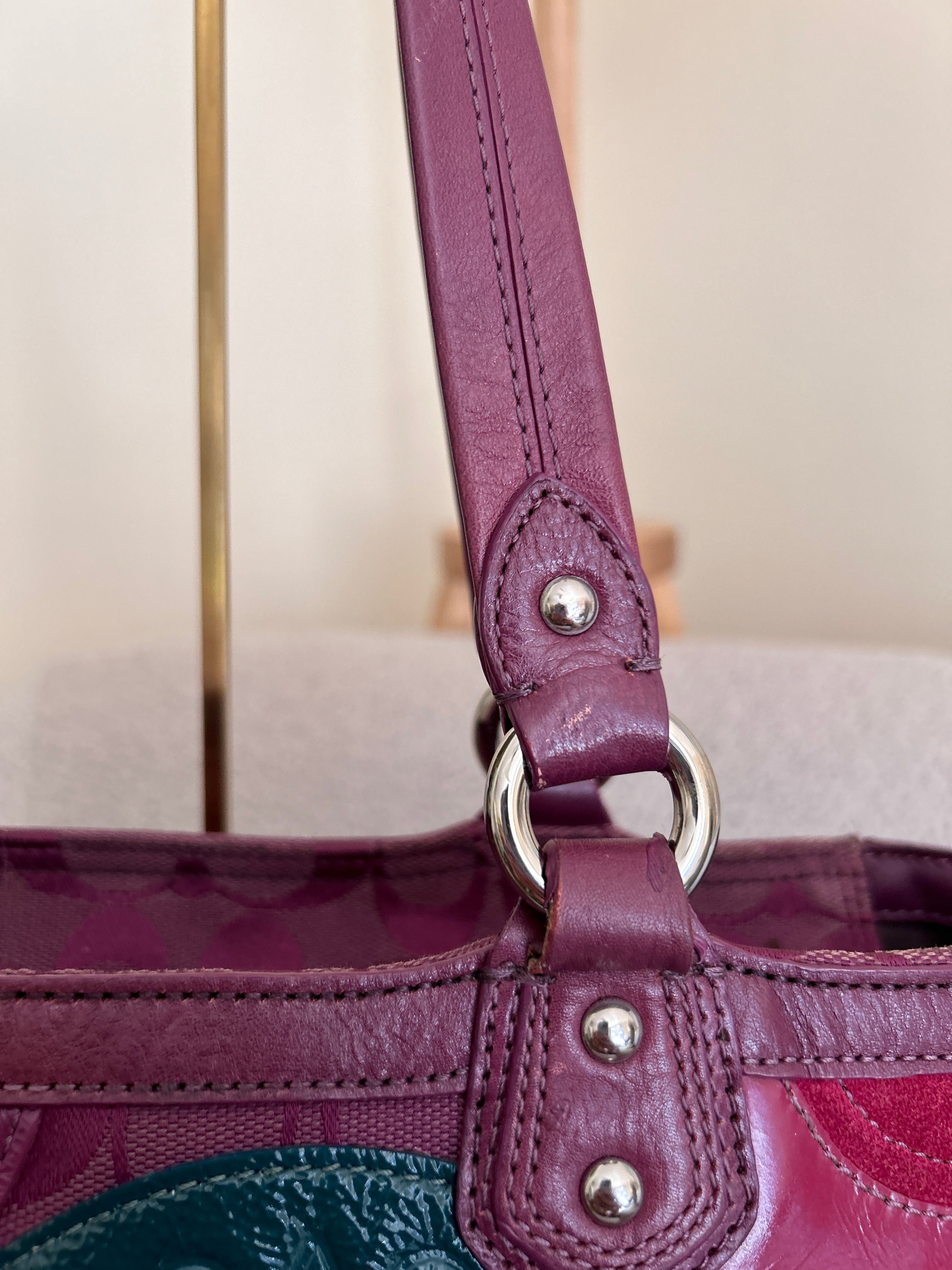 Vintage Coach tote shoulder bag