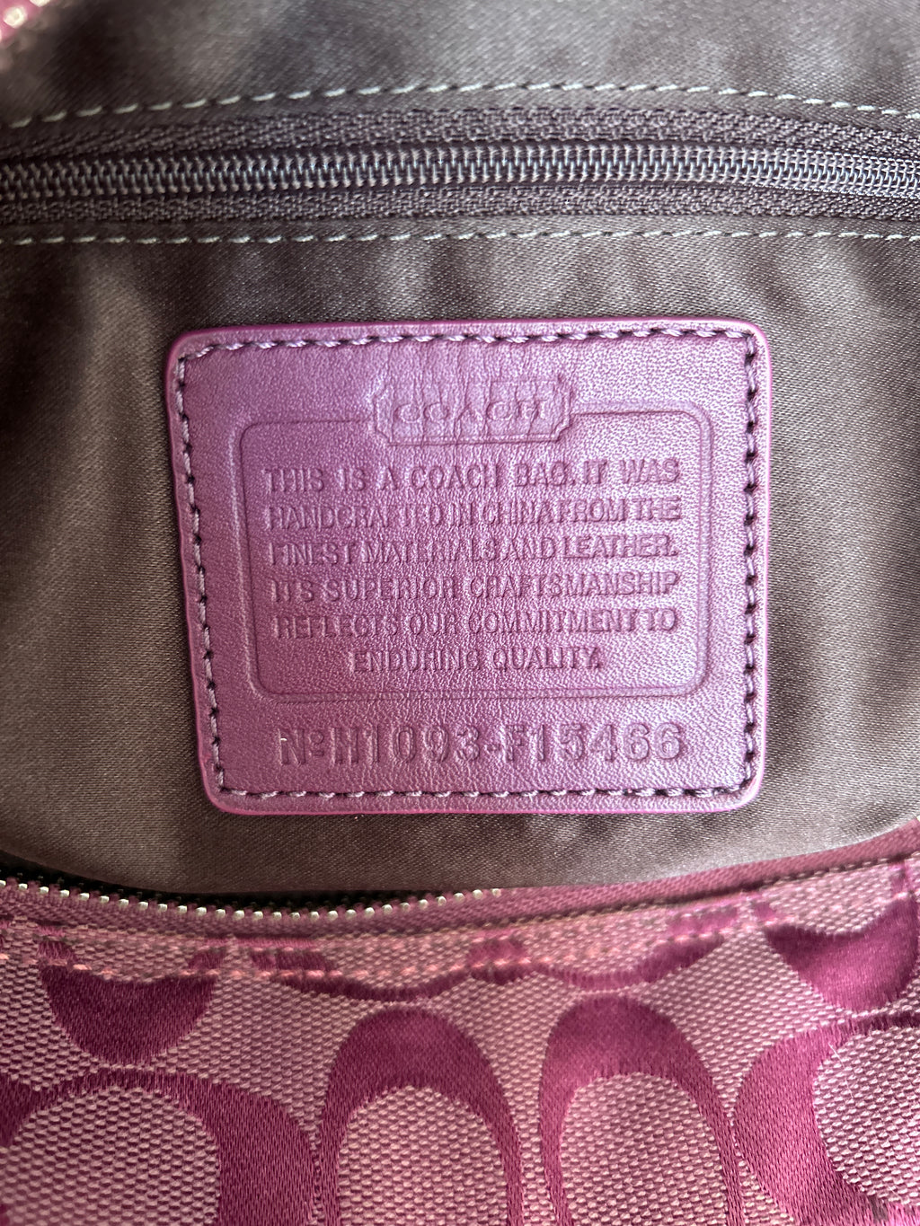 Vintage Coach tote shoulder bag