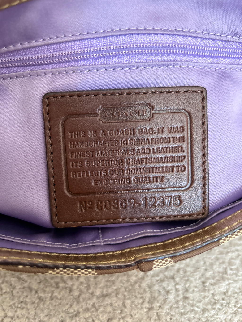 Vintage Coach bleecker shoulder bag