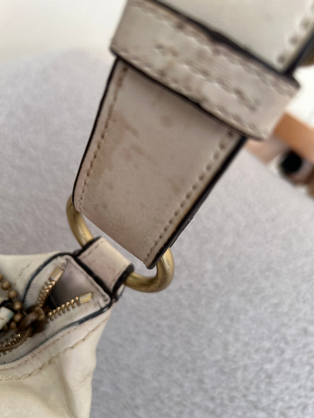 Vintage Coach denim shoulder bag