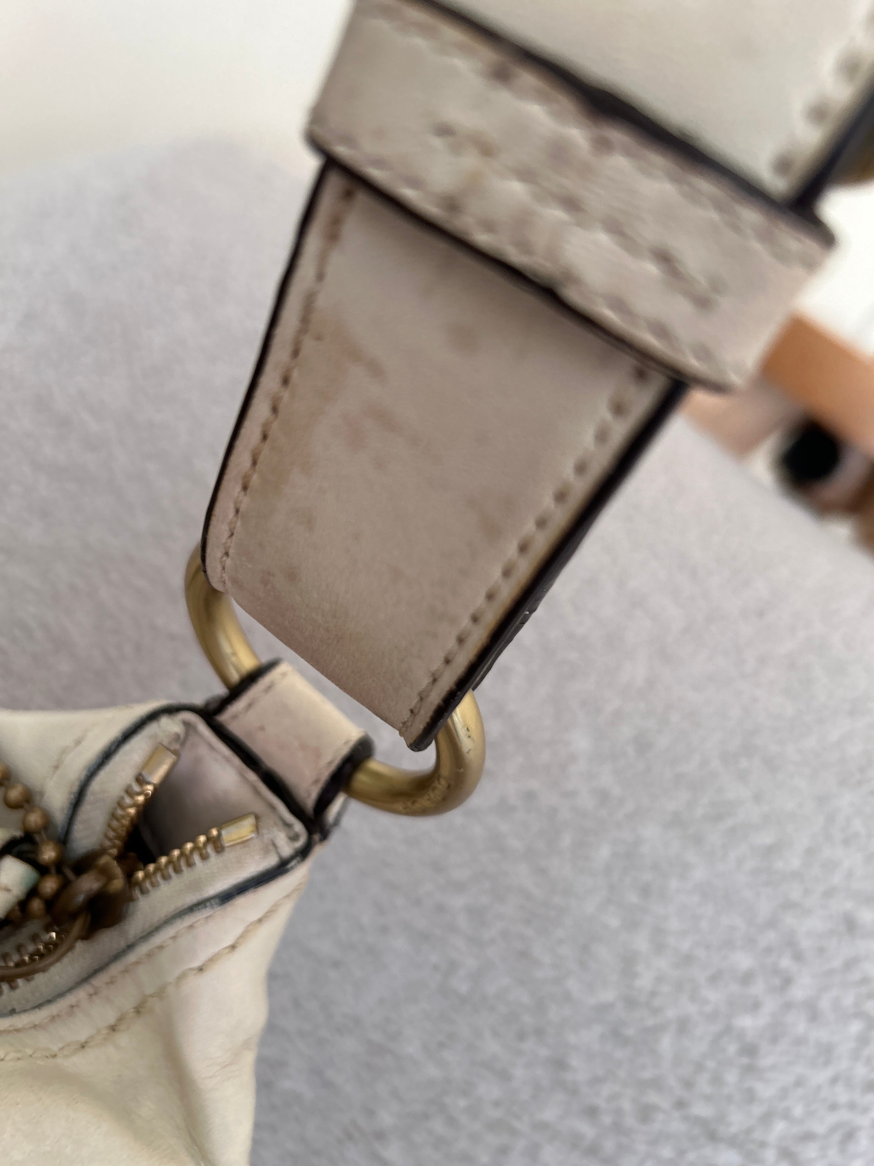 Vintage Coach denim shoulder bag