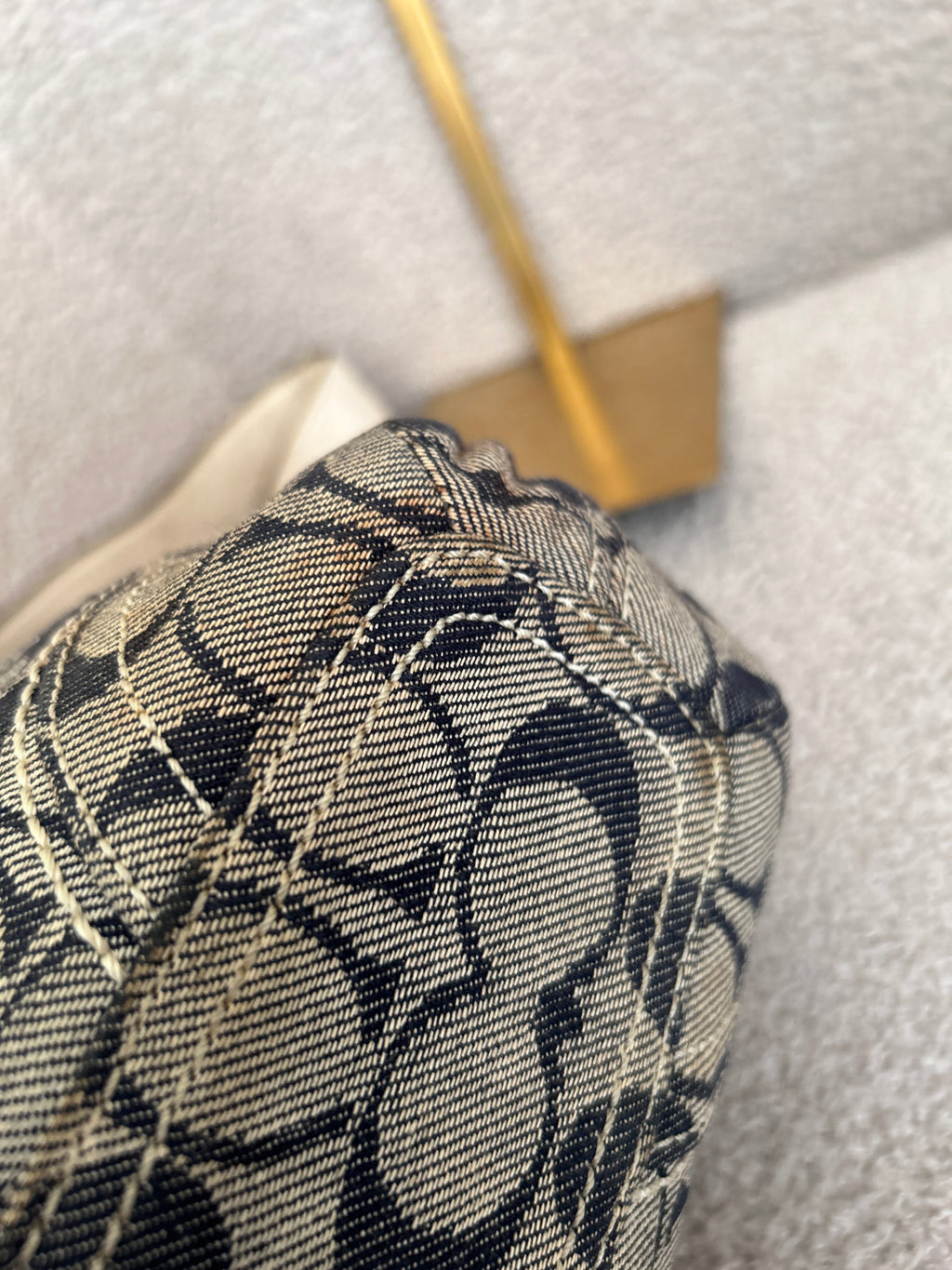 Vintage Coach denim shoulder bag