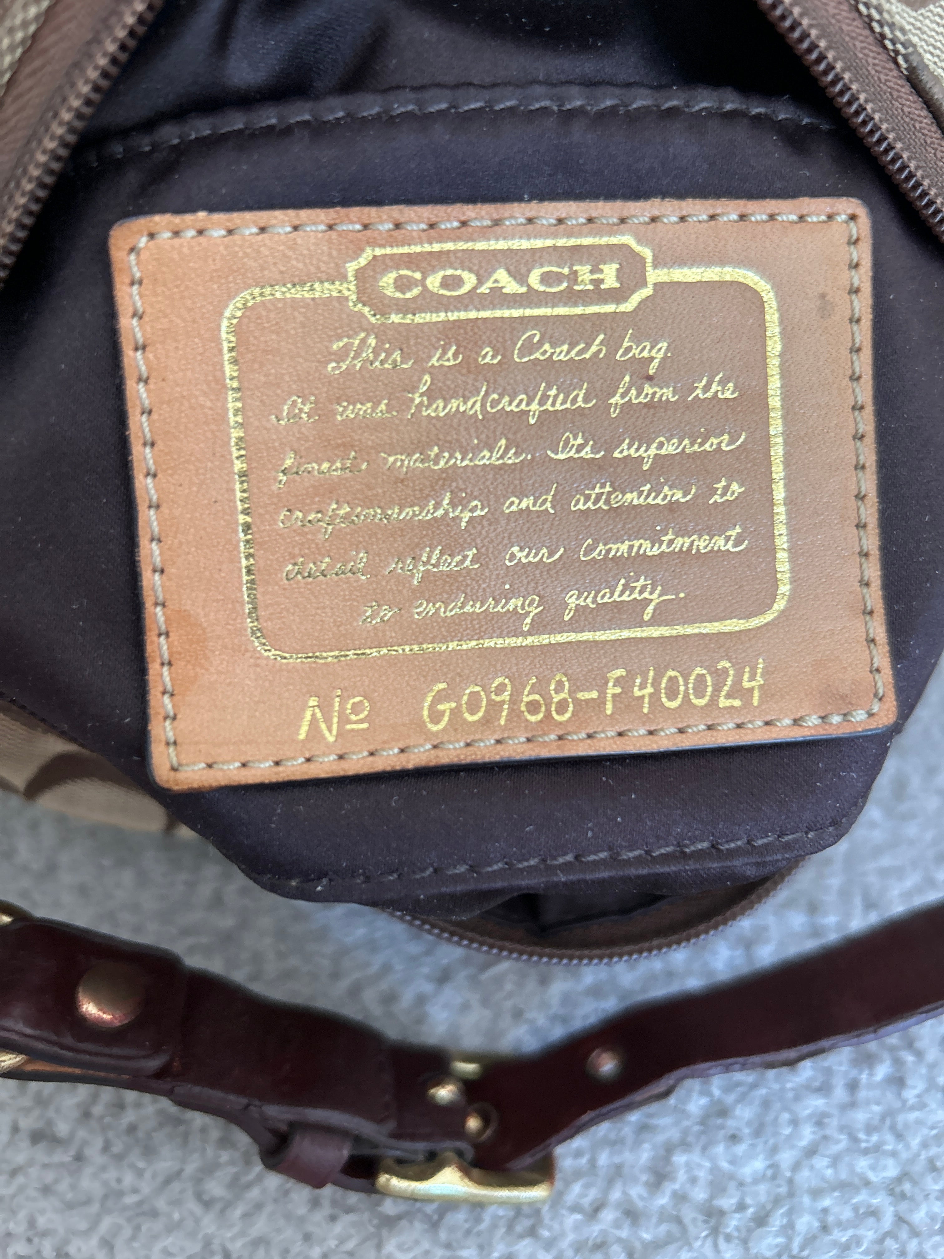 Vintage Coach Legacy mini handbag