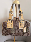 Vintage Coach patchwork Boston shoulder bag