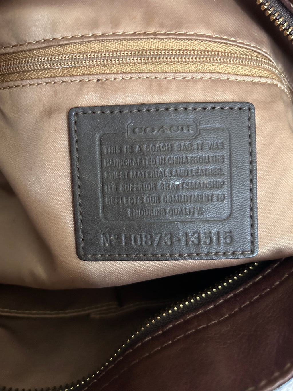 Vintage Coach Zoe patchwork shoulder bag