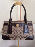Vintage Coach Hampton dark brown shoulder bag