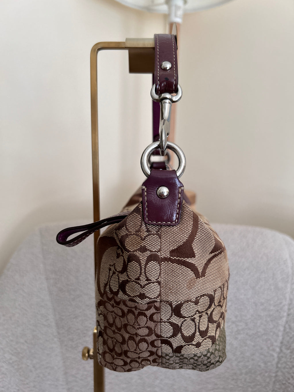 Vintage Coach patchwork mini handbag