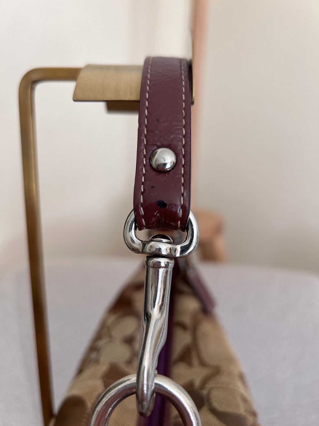 Vintage Coach patchwork mini handbag