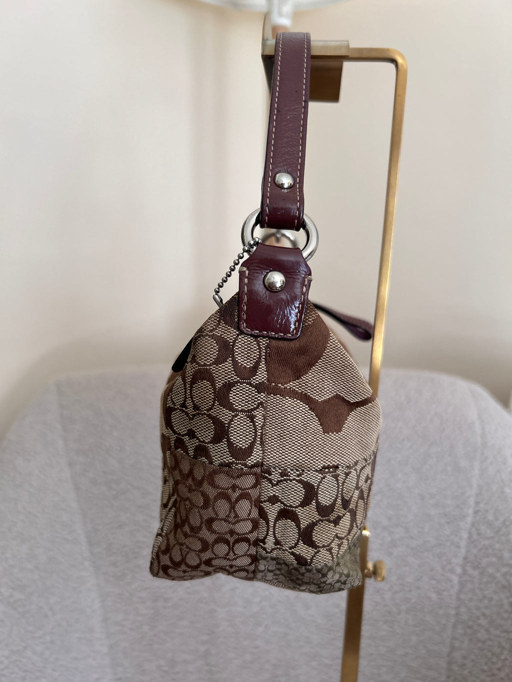 Vintage Coach patchwork mini handbag