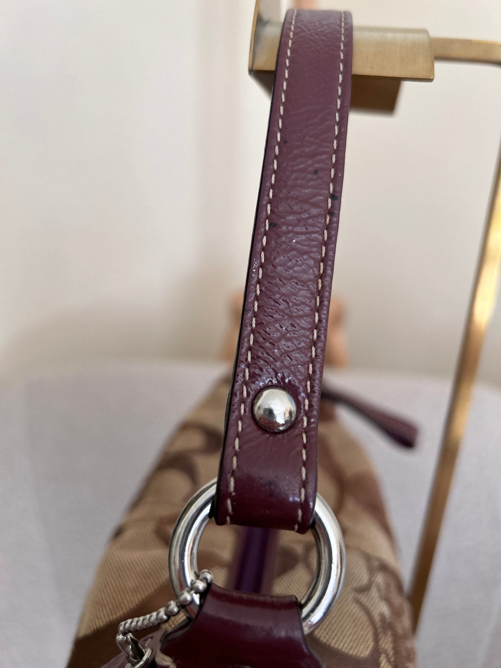 Vintage Coach patchwork mini handbag