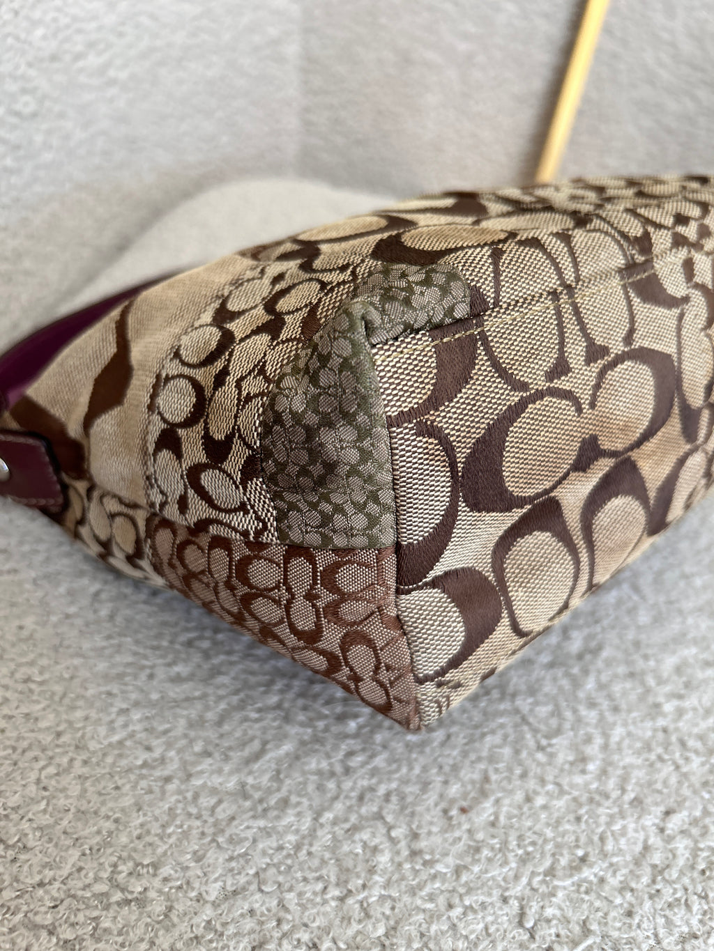 Vintage Coach patchwork mini handbag