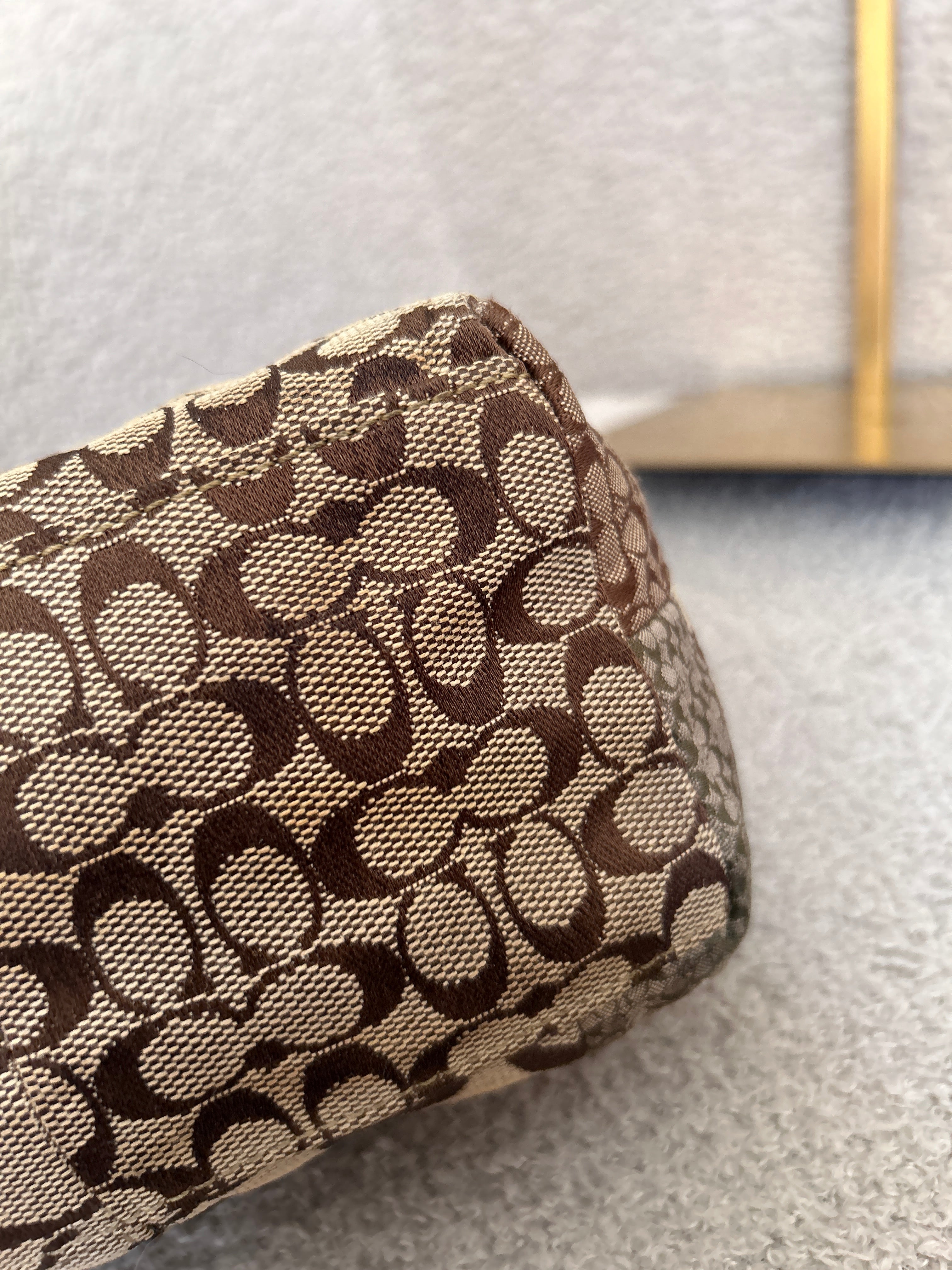 Vintage Coach patchwork mini handbag
