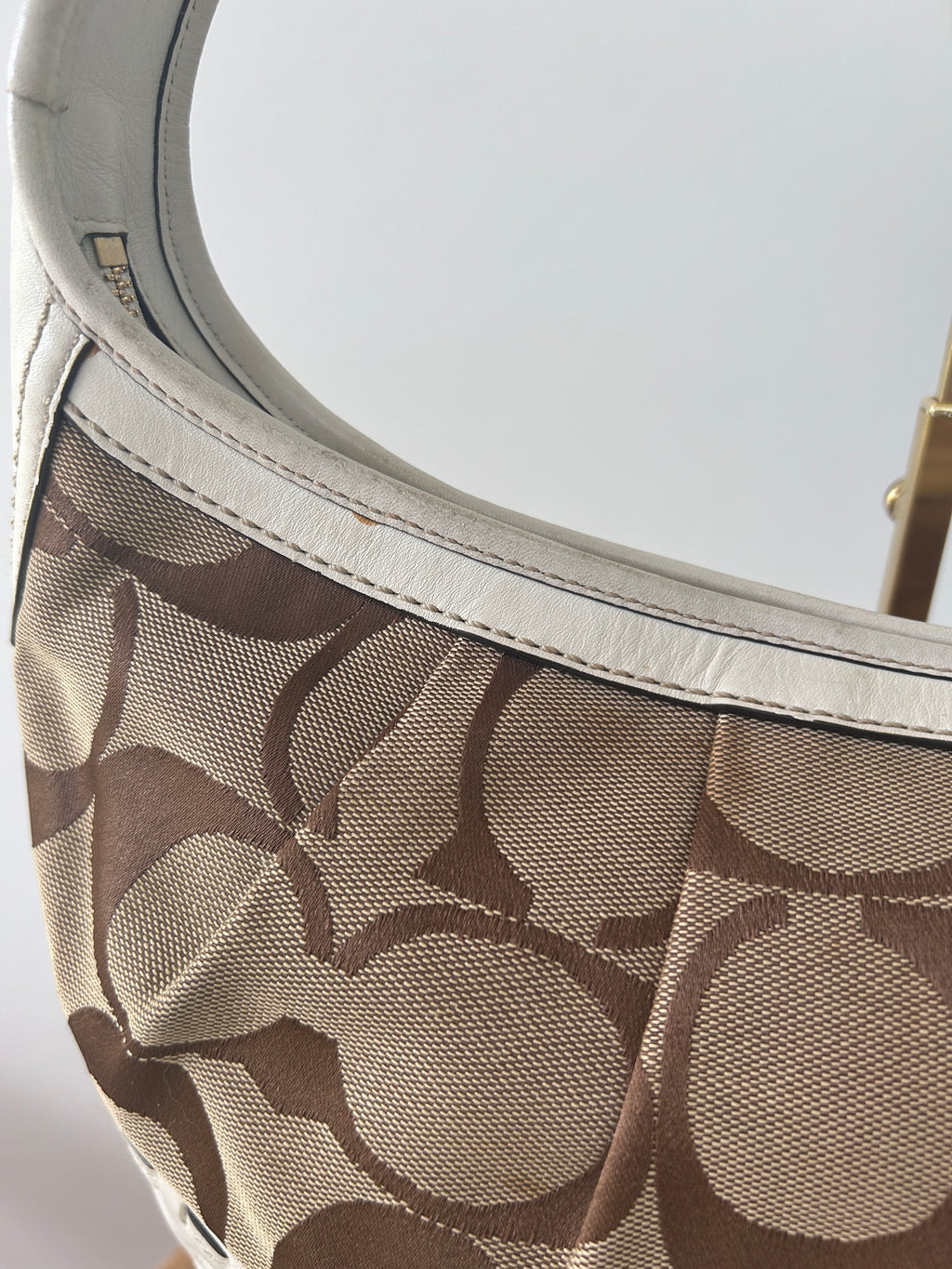 Vintage Coach Ergo pleated shoulder bag