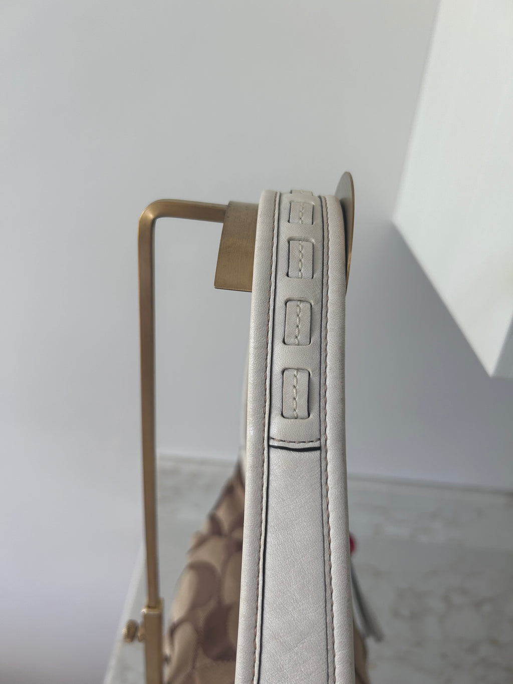 Vintage Coach Ergo pleated shoulder bag