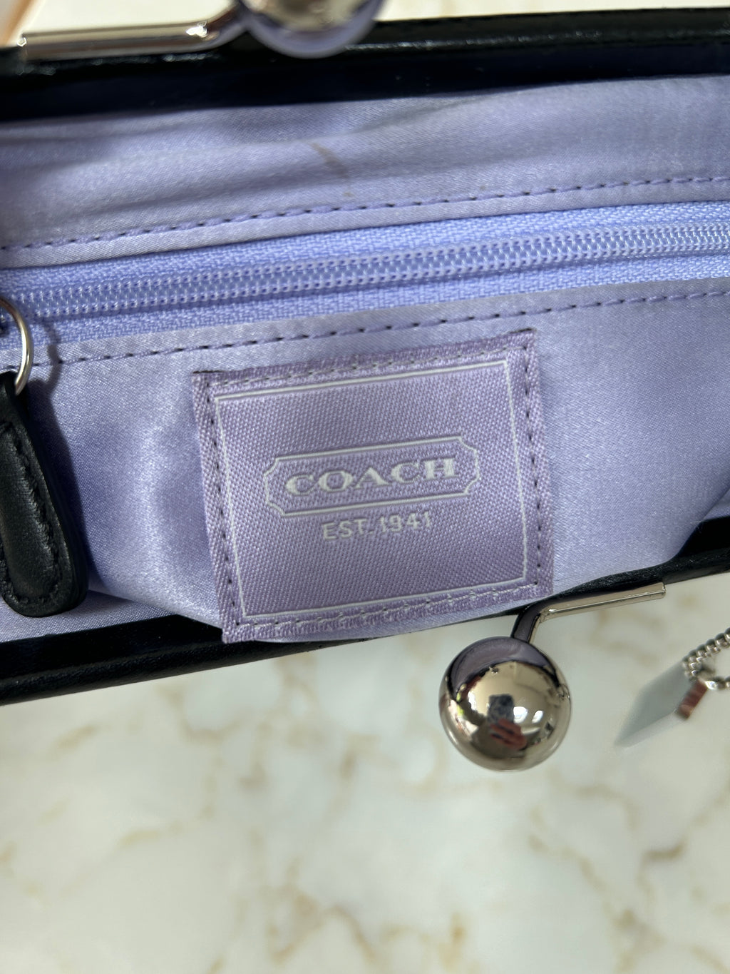 Vintage Coach rare Swarovski crystal kisslock handbag