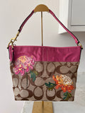 Vintage Coach rare floral shoulder bag