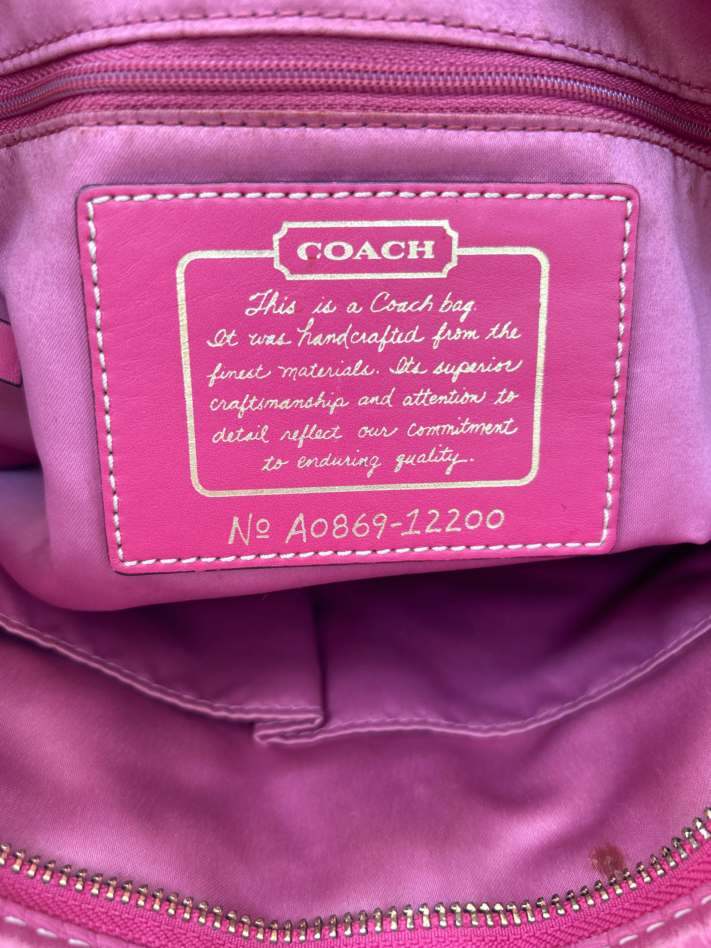 Vintage Coach rare floral shoulder bag