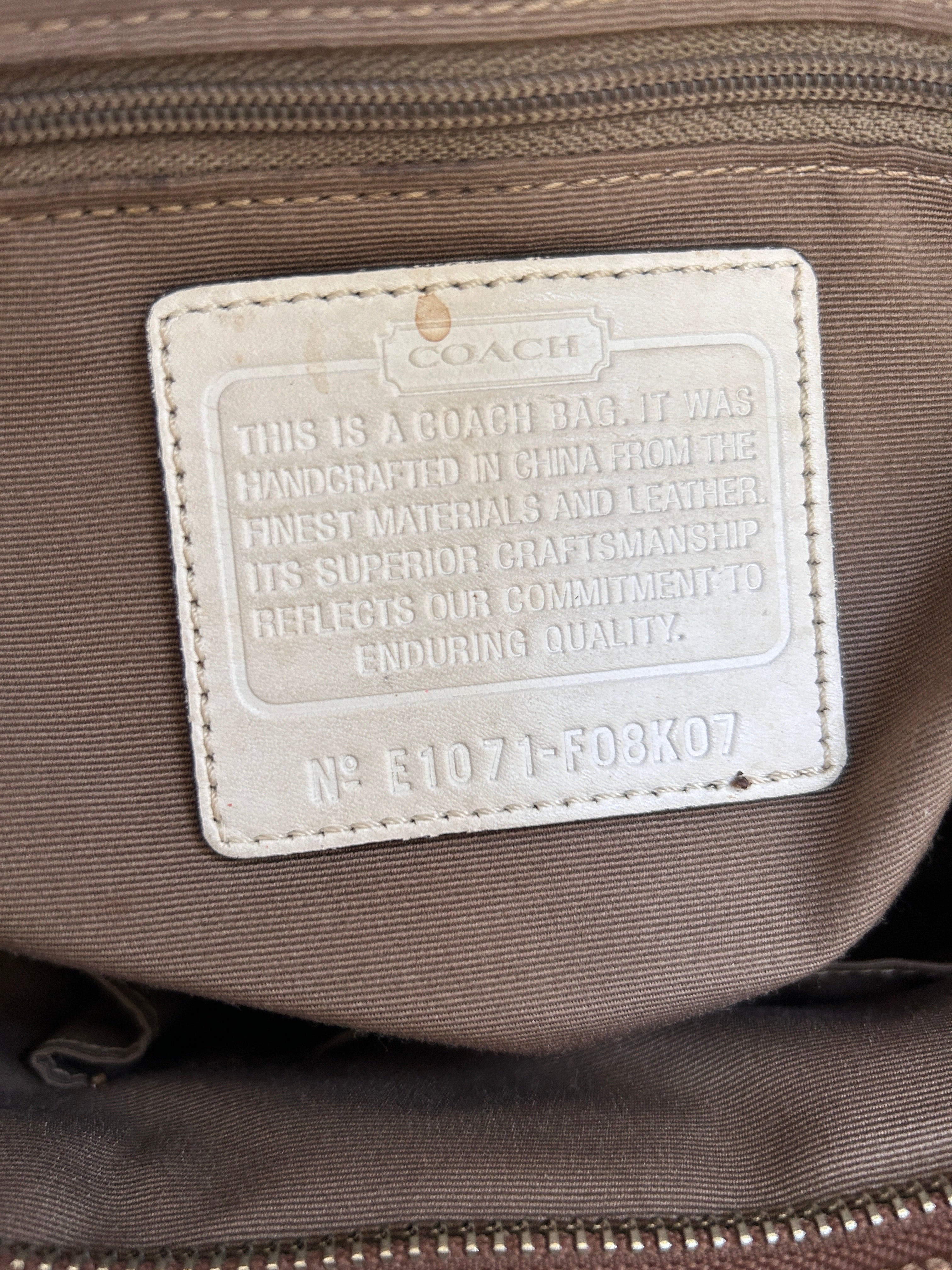 Vintage Coach Hamptons shoulder bag
