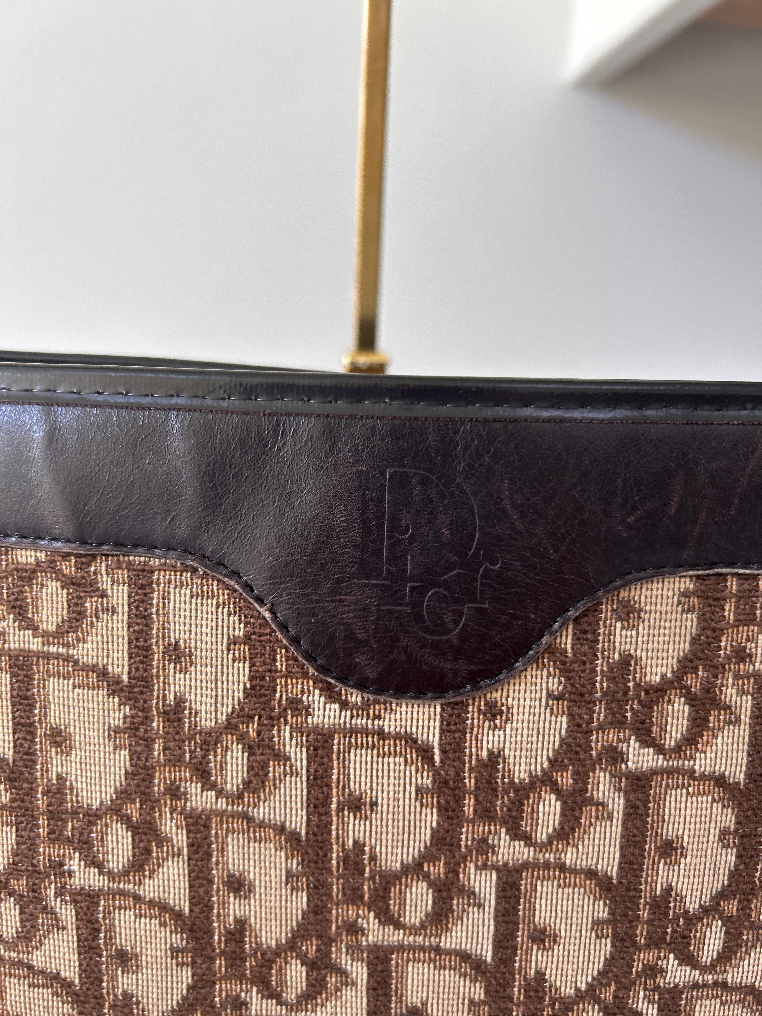 Vintage Dior trotter shoulder bag