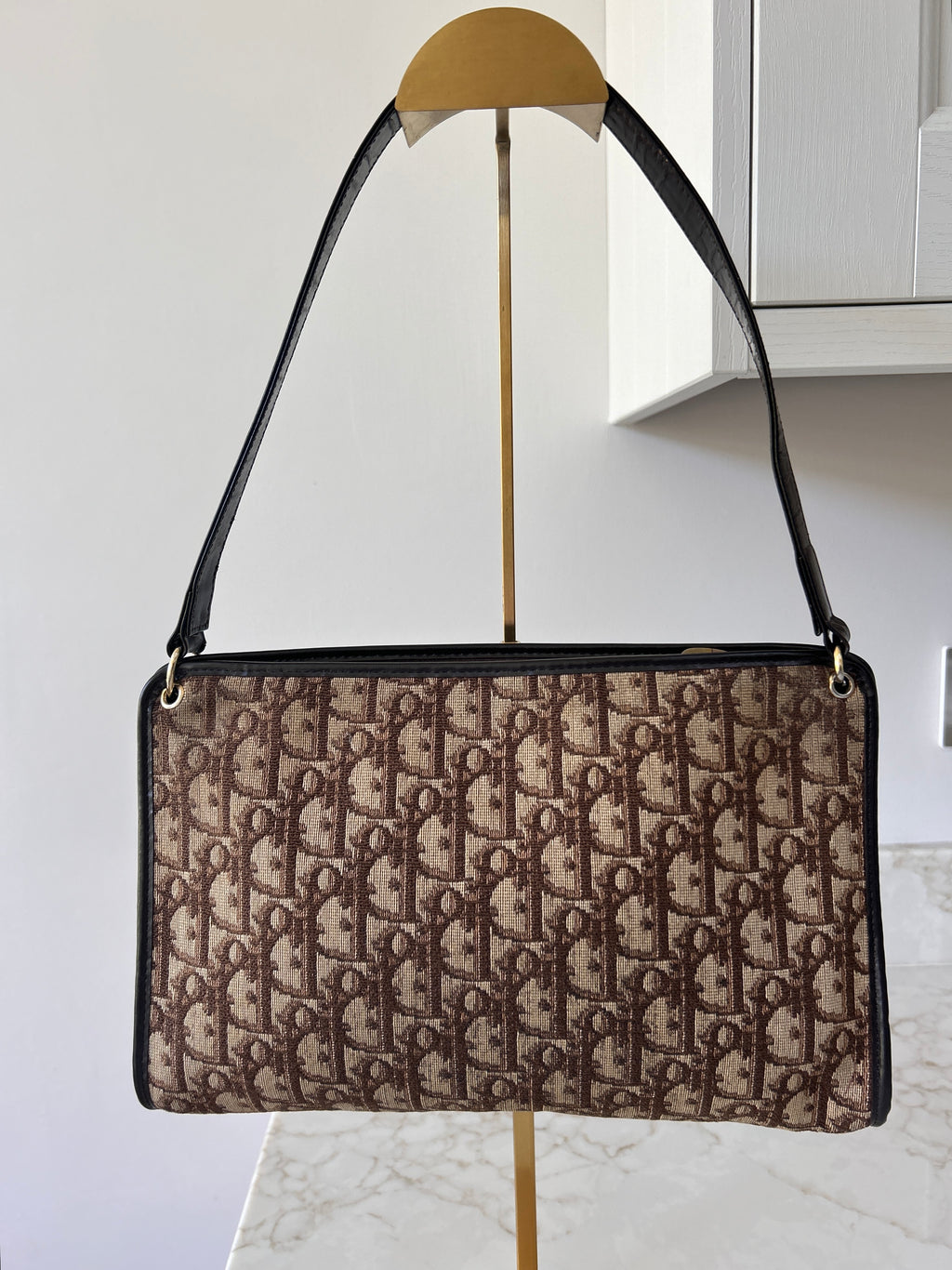 Vintage Dior trotter shoulder bag