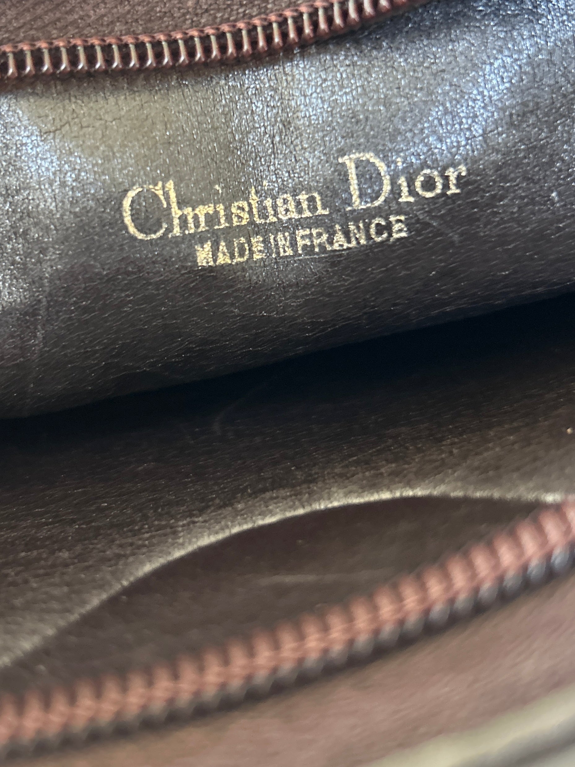 Vintage Dior trotter shoulder bag