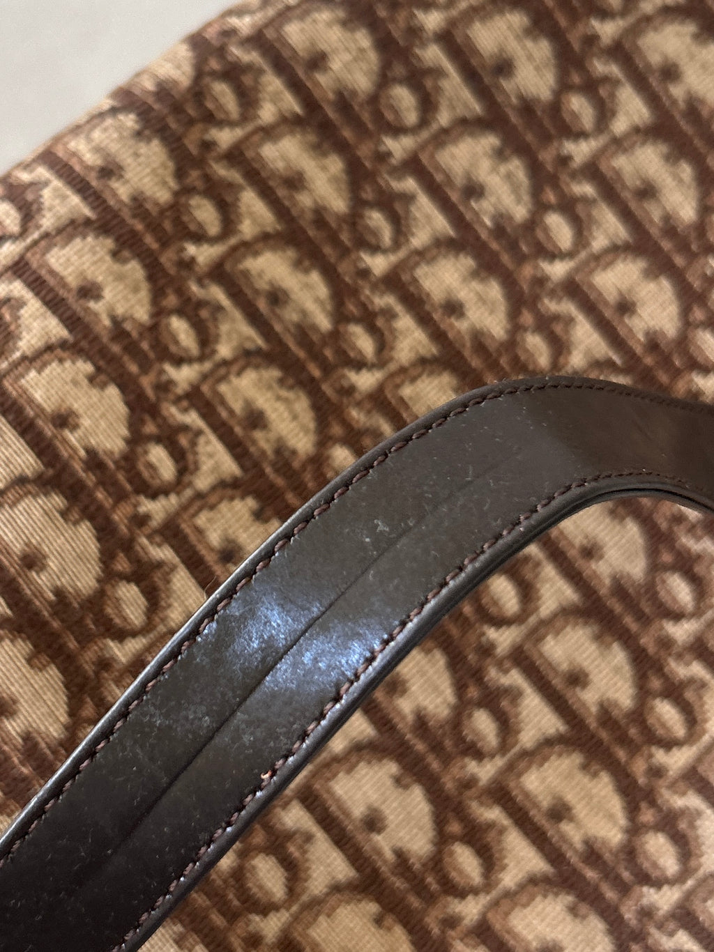 Vintage Dior trotter shoulder bag