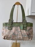 Vintage Coach optic monogram Soho tote shoulder bag
