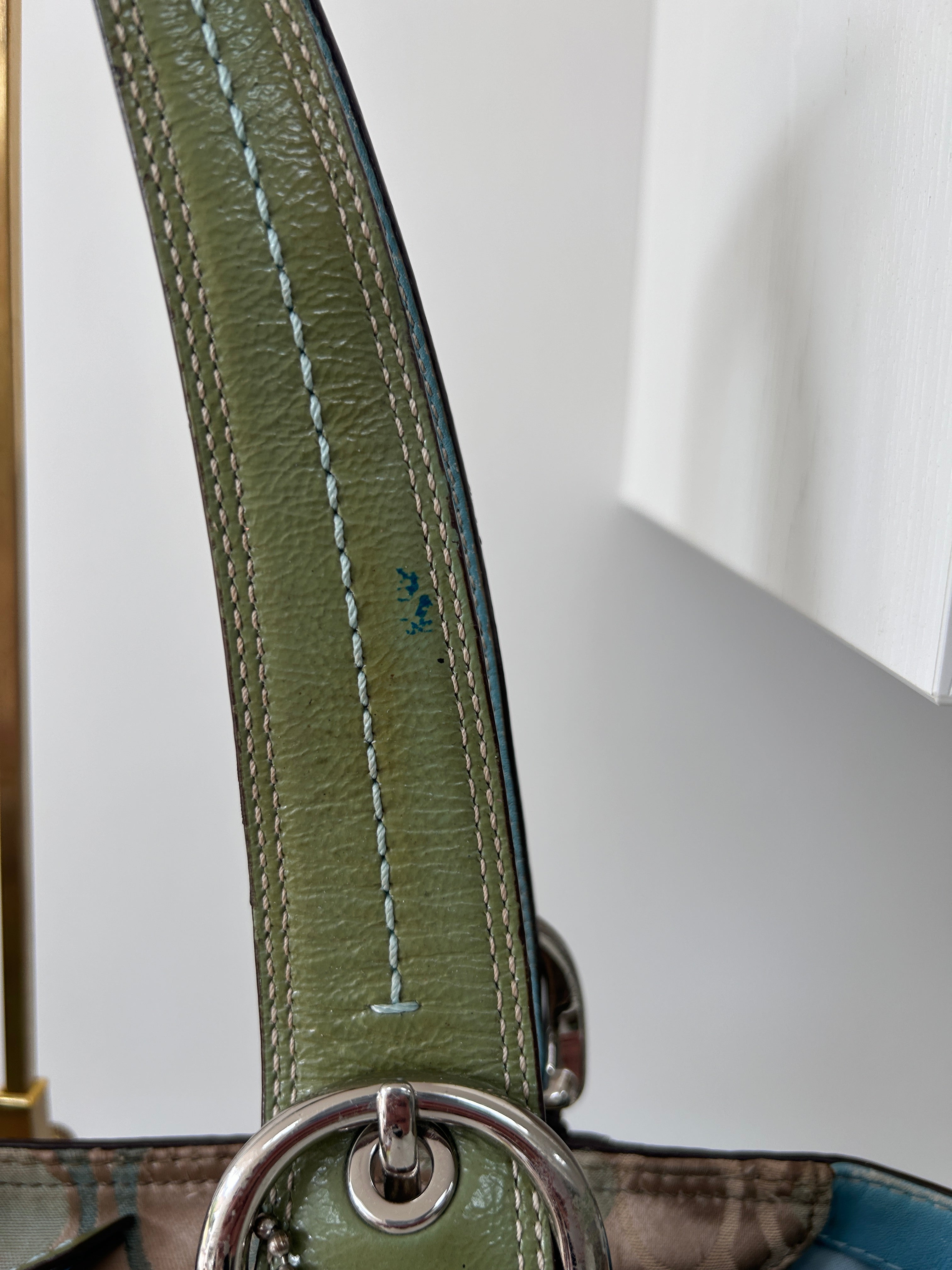Vintage Coach optic monogram Soho tote shoulder bag