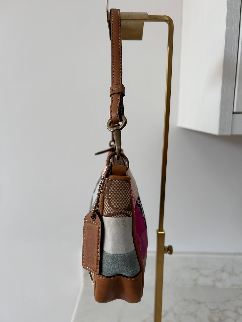 Vintage Coach mini patchwork shoulder bag