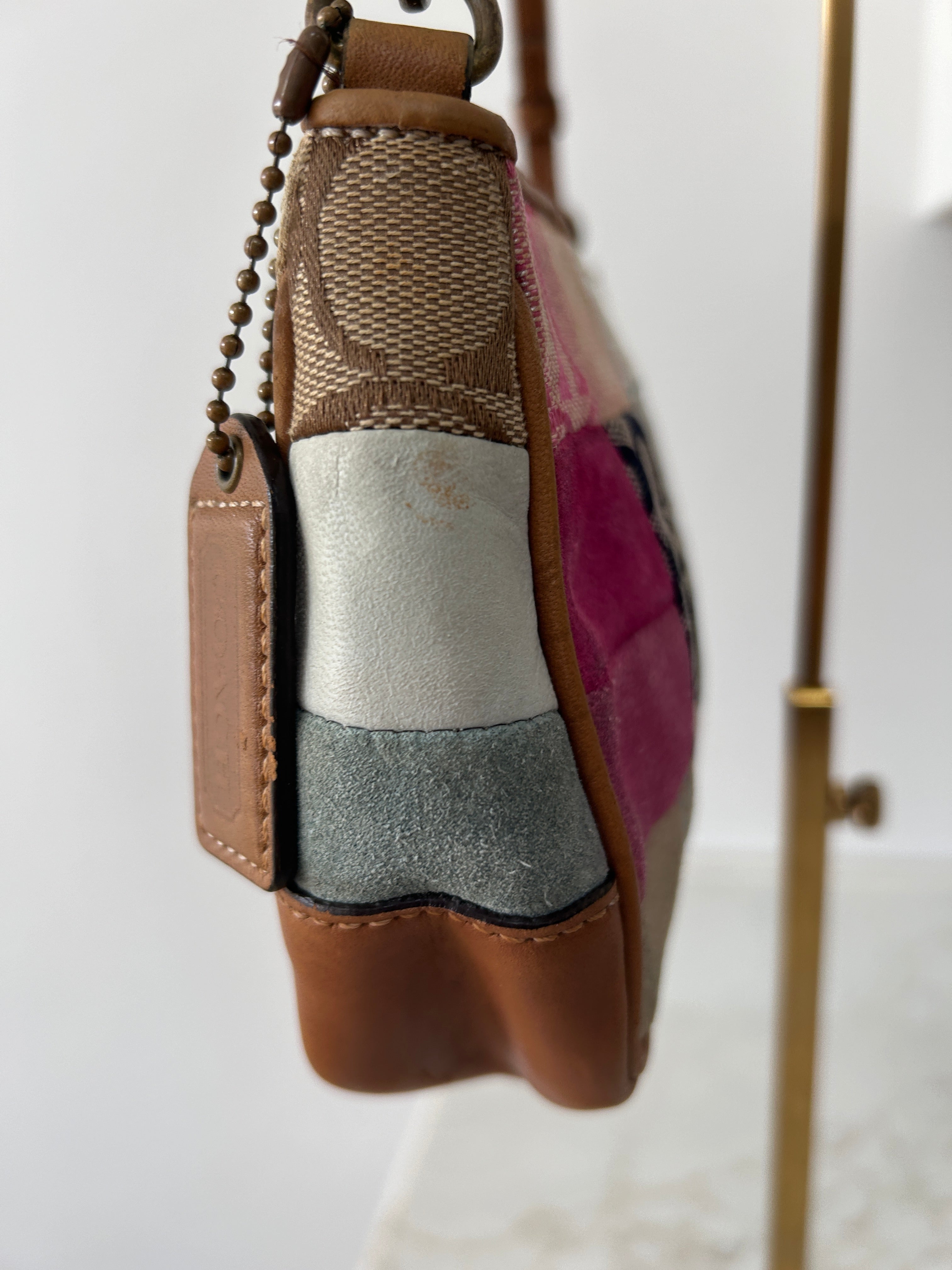 Vintage Coach mini patchwork shoulder bag