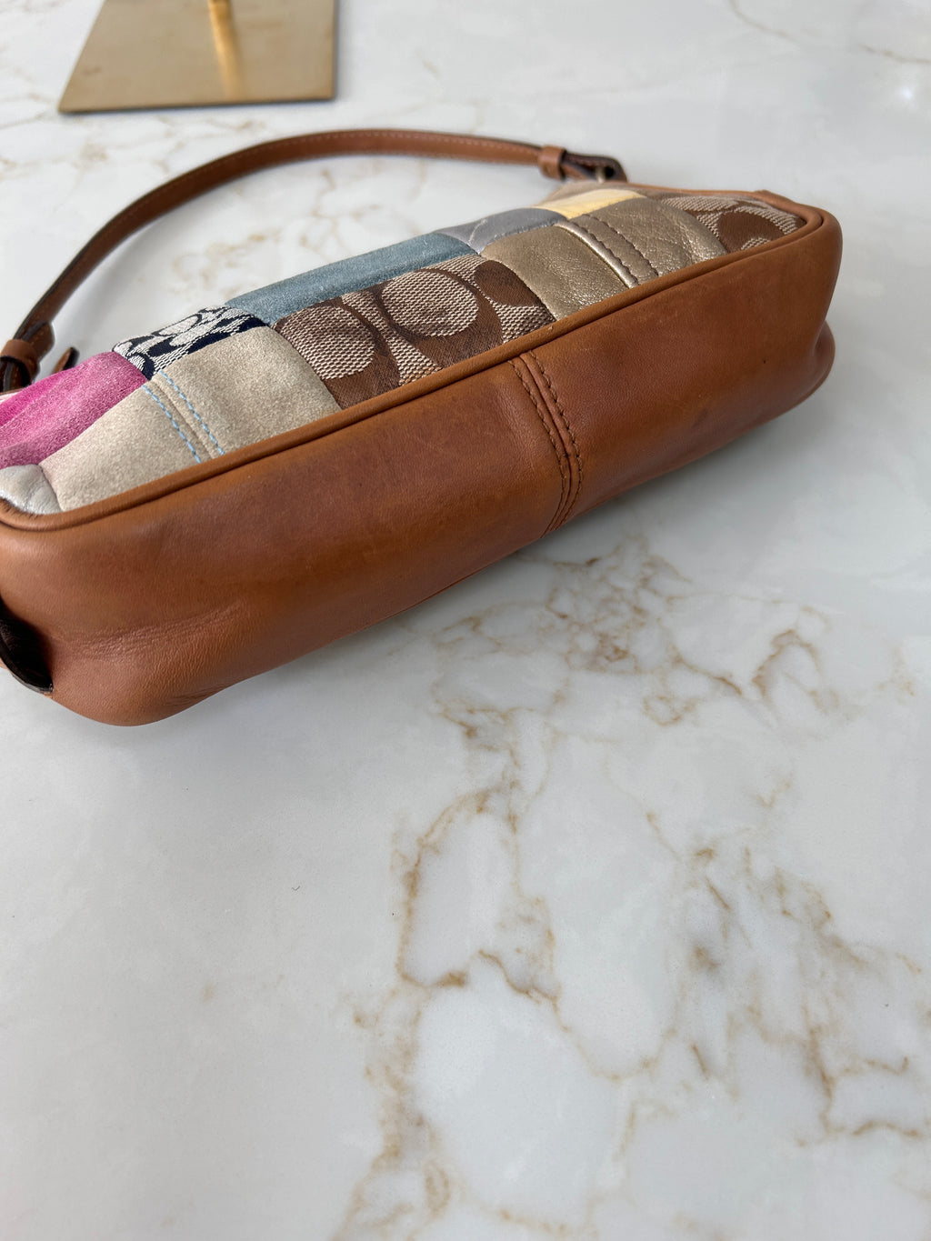 Vintage Coach mini patchwork shoulder bag